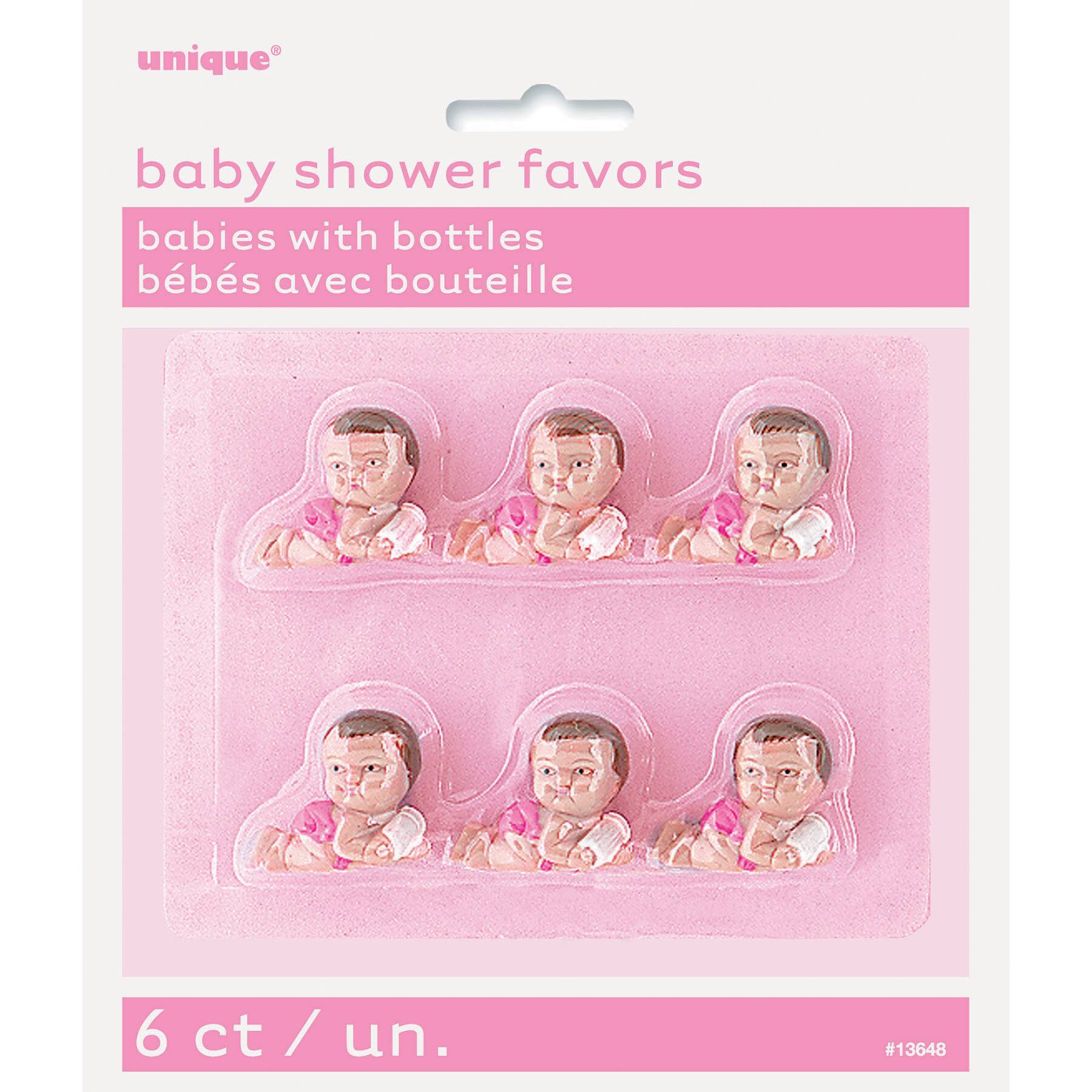 1i I I Plastic Pink Baby With Bottle Baby Shower Favors Girl