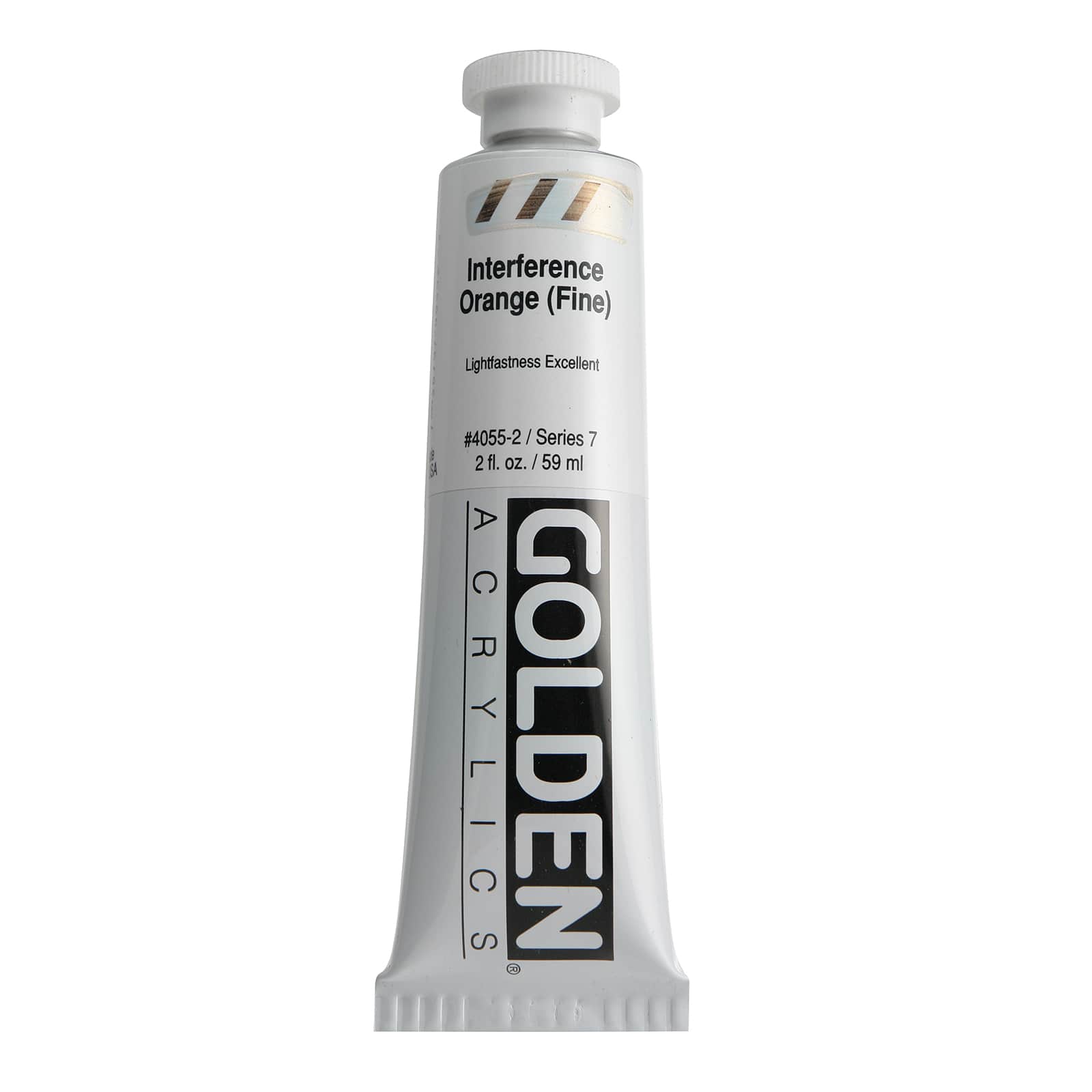 Golden Artist Colors Interference Acrylic Paint, 2 oz in Interference Orange (Fine) - D021891S - Art and Craft Paint Find the Golden Artist Colors Interference Acrylic sku D021891S