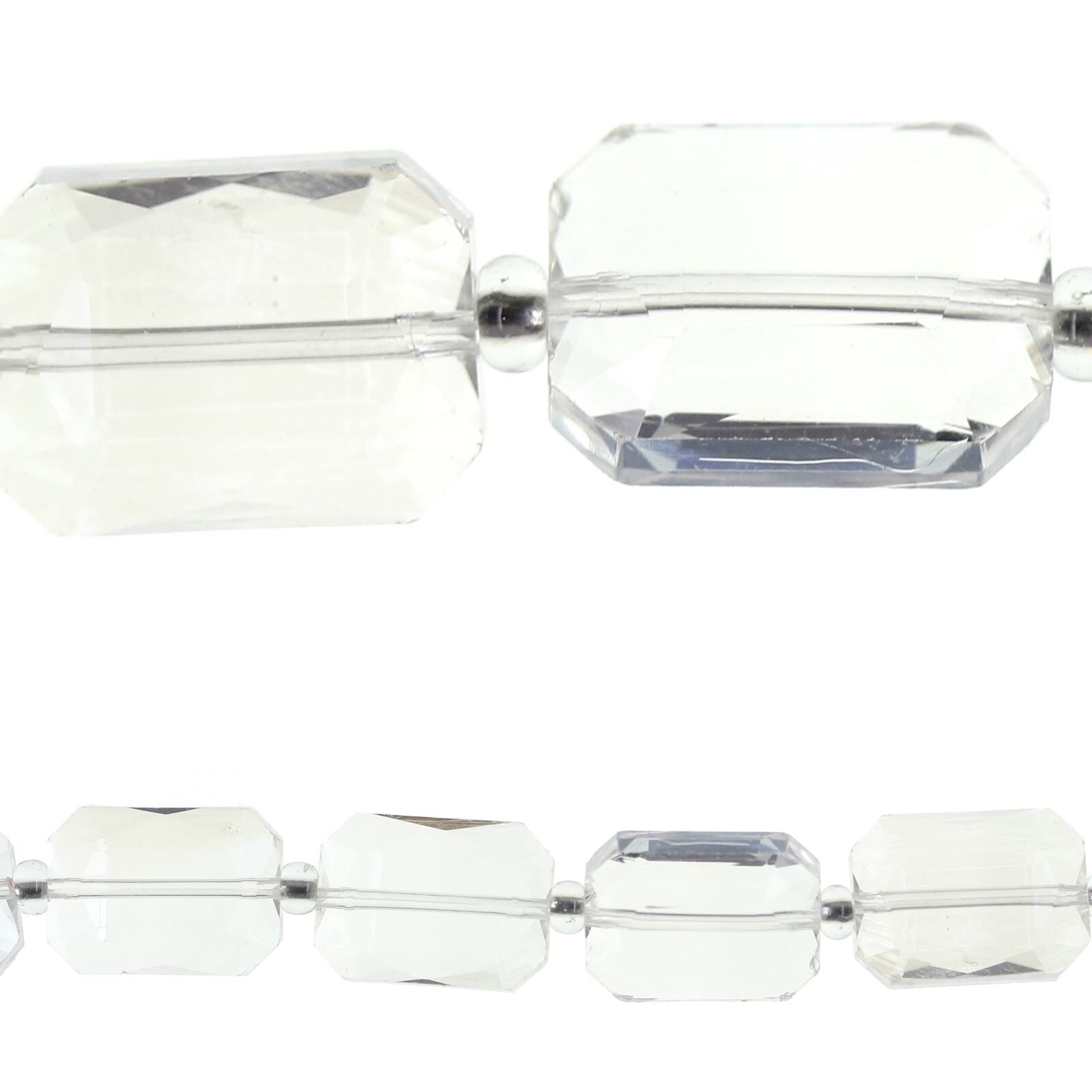 Buy the Halcraft® Bead Gallery® Rectangular Faceted Glass beads at Michaels