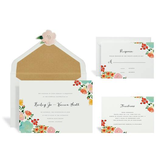 Shop for the Floral Multicolored Wedding Invitation Kit By ... Shop for the Floral Multicolored Wedding Invitation Kit By ...