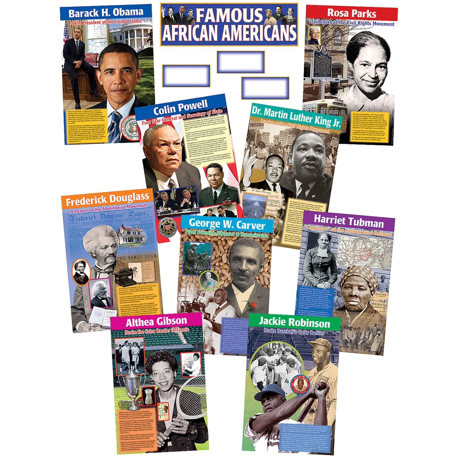 Teacher Created Resources VA: Famous African Americans Bulletin Board Display Set