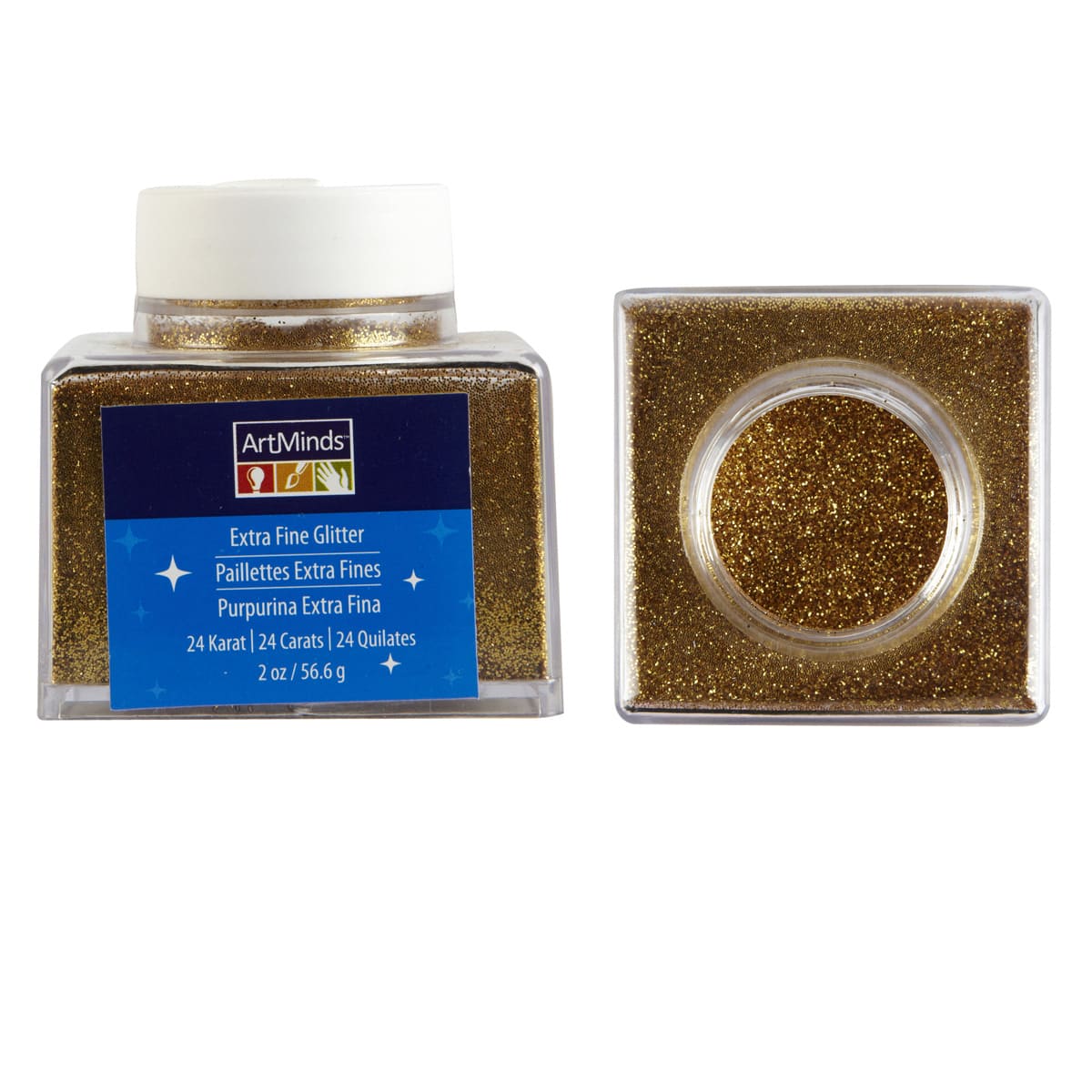 12 Pack: 2oz. Extra Fine Glitter Stacker by ArtMinds™