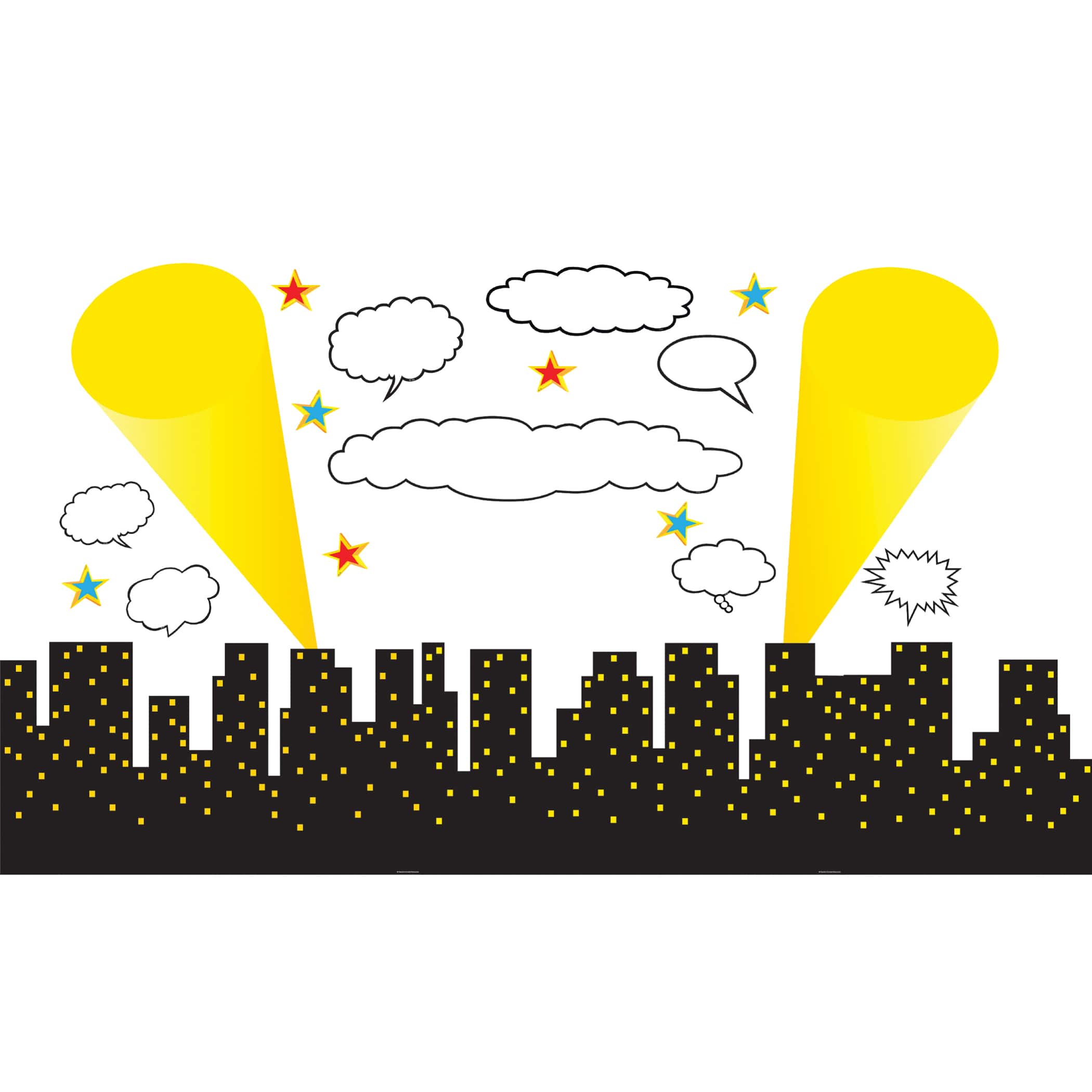 Carson-Dellosa™ Superhero Cityscape Bulletin Board Display