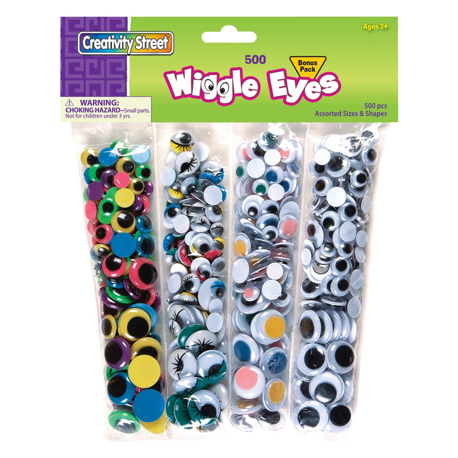 6 Packs: 500 ct. (3,000 total) Creativity Street® Mixed Wiggle Eyes