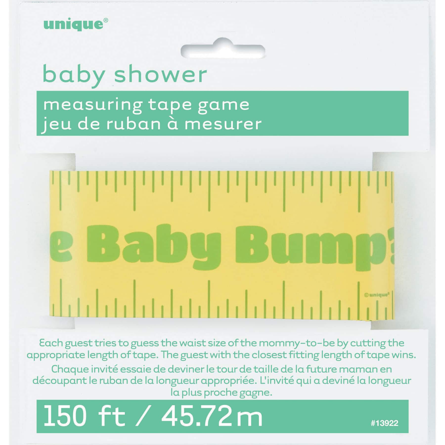 Baby Shower Baby Bump Measuring Tape Game Baby Shower Games