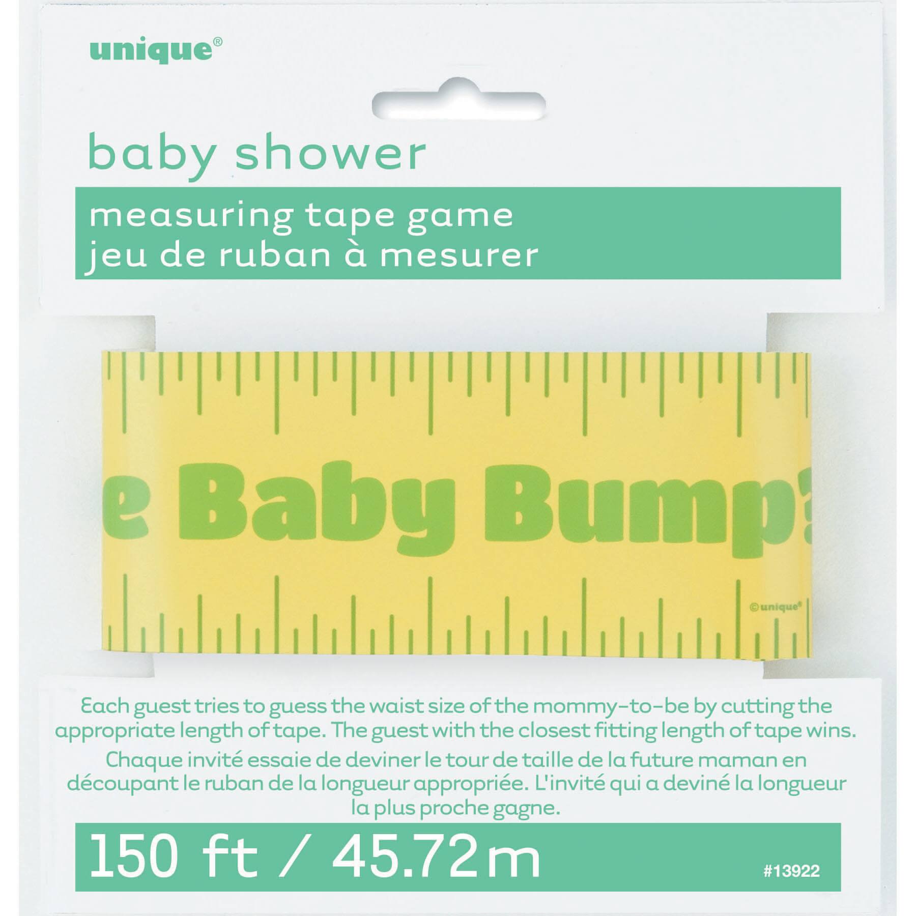 Baby Shower Baby Bump Measuring Tape Game Baby Shower Games