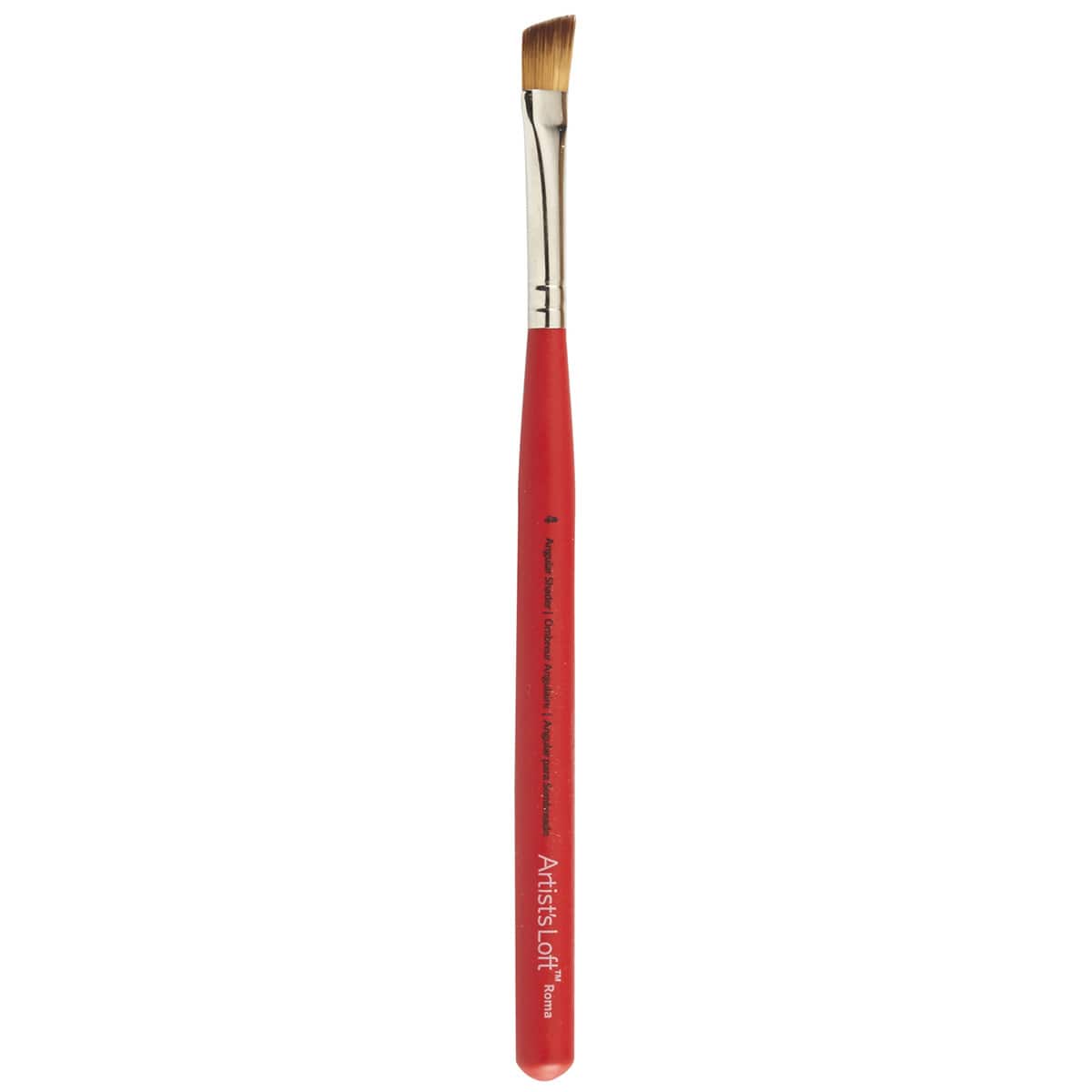 12 Pack: Roma Short Handle Angular Shader Brush by Artist's Loft™