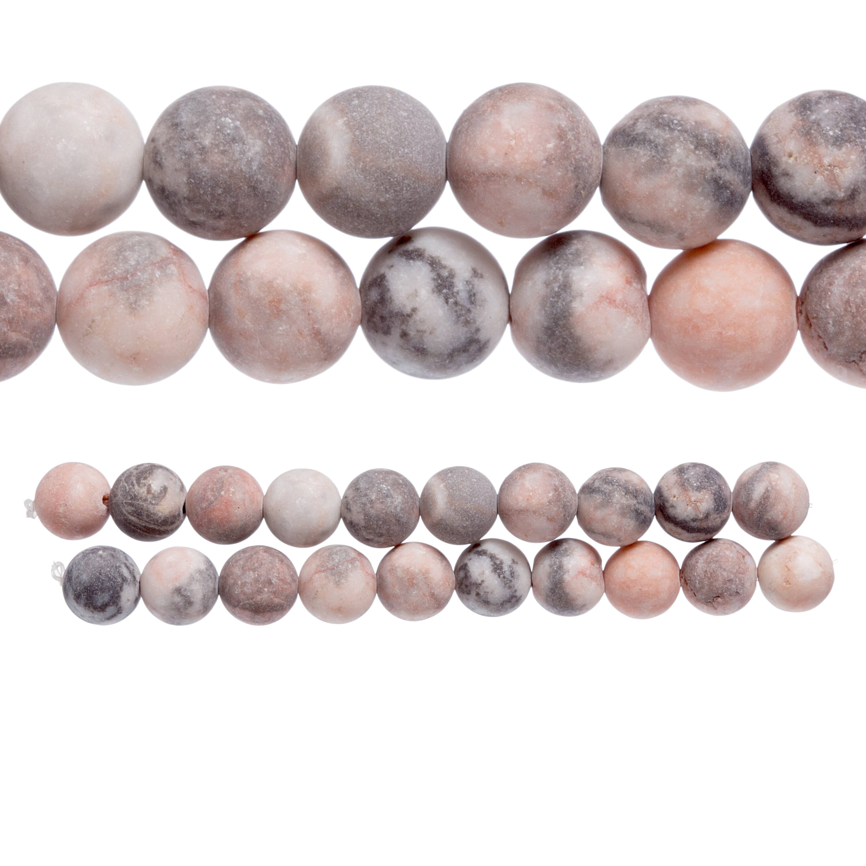 Pink Purple Zebra Agate Round Beads 10mm By Bead Landing