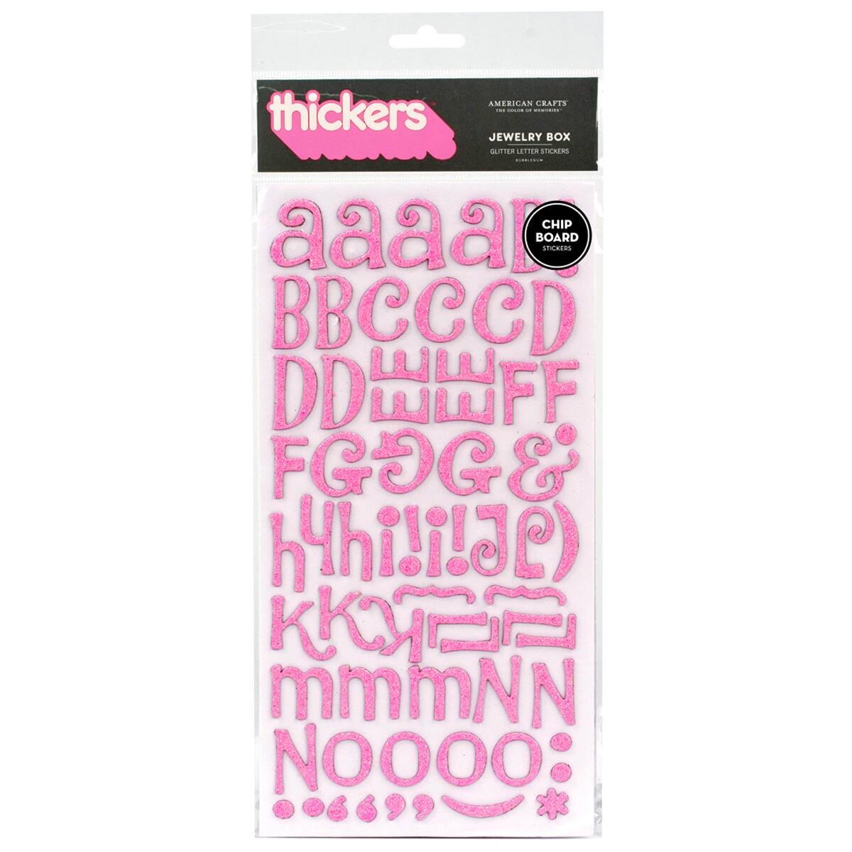 Thickers&#x2122; Jewelry Box Alphabet Stickers