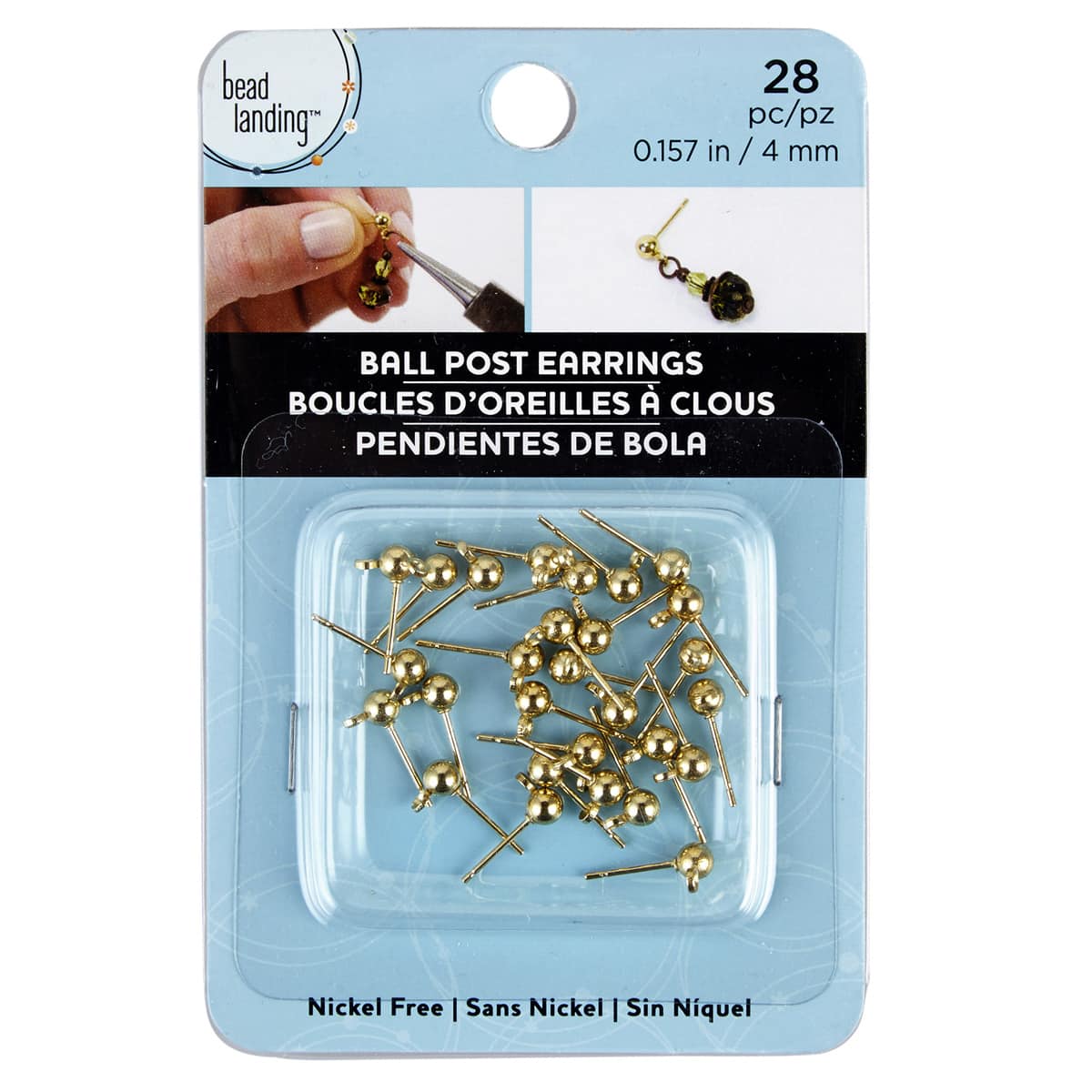 michaels earring landing bead ball