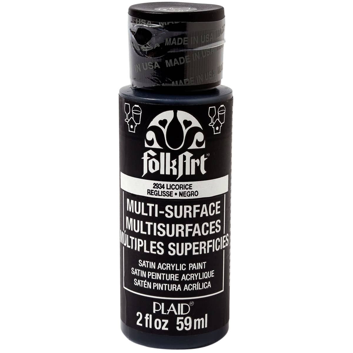 12 Pack: FolkArt® Multi-Surface Satin Acrylic Paint, 2oz.