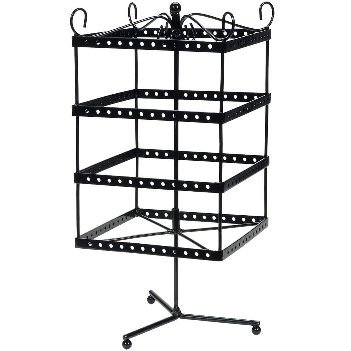 Black Metal Spinning Earring Rack by Bead Landing™