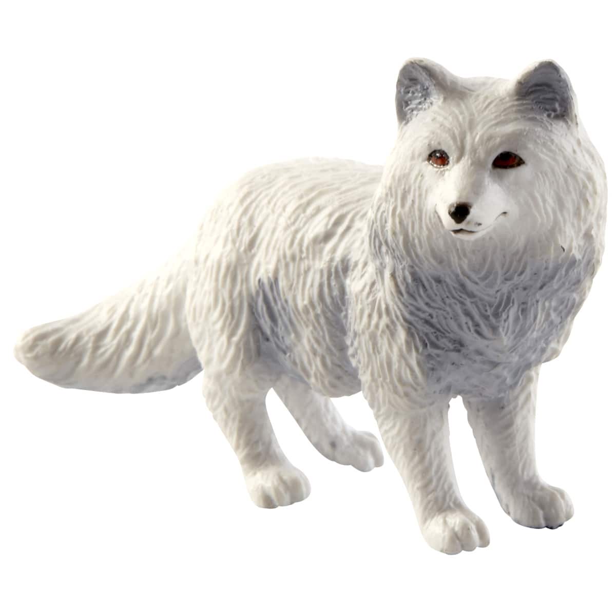 Safari Ltd 28232 3 inches long cool collectible Beautiful arctic Fox Figurine 