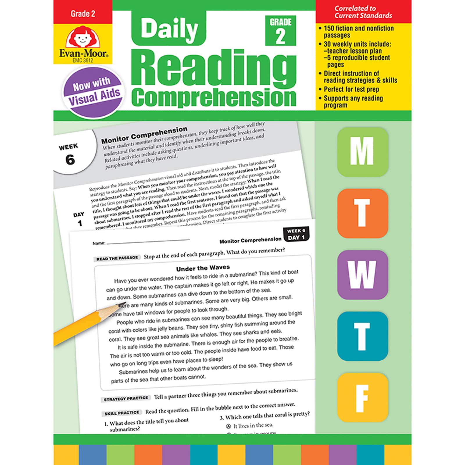 Evan-Moor® Daily Reading Comprehension, Grade 2