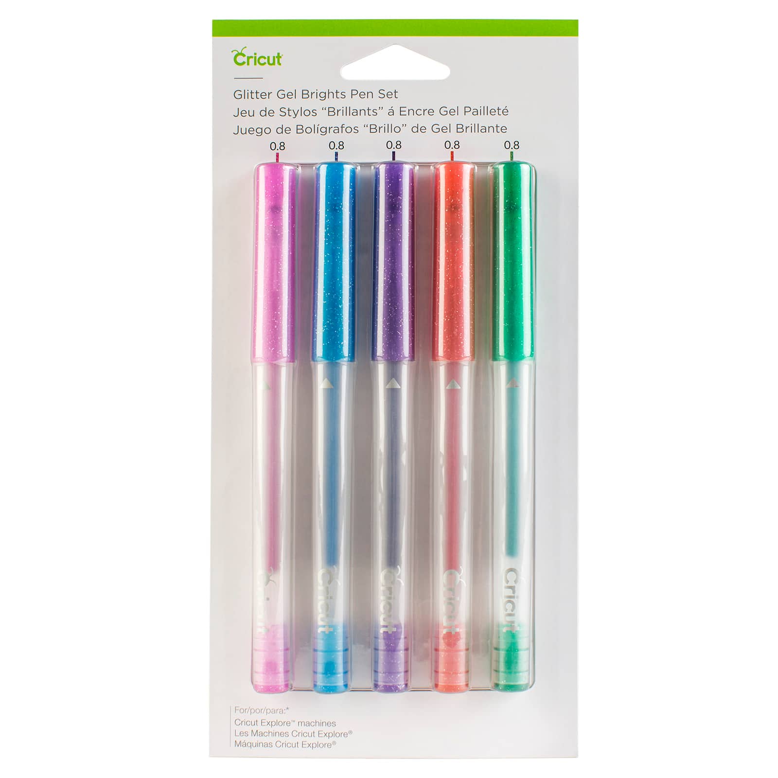 Cricut® Glitter Gel Pen Set, Brights