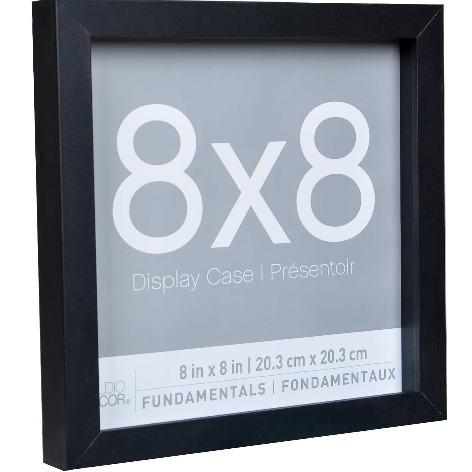 3-Pack Black 8 x 8 Shadow Boxes, Fundamentals by Studio Décor