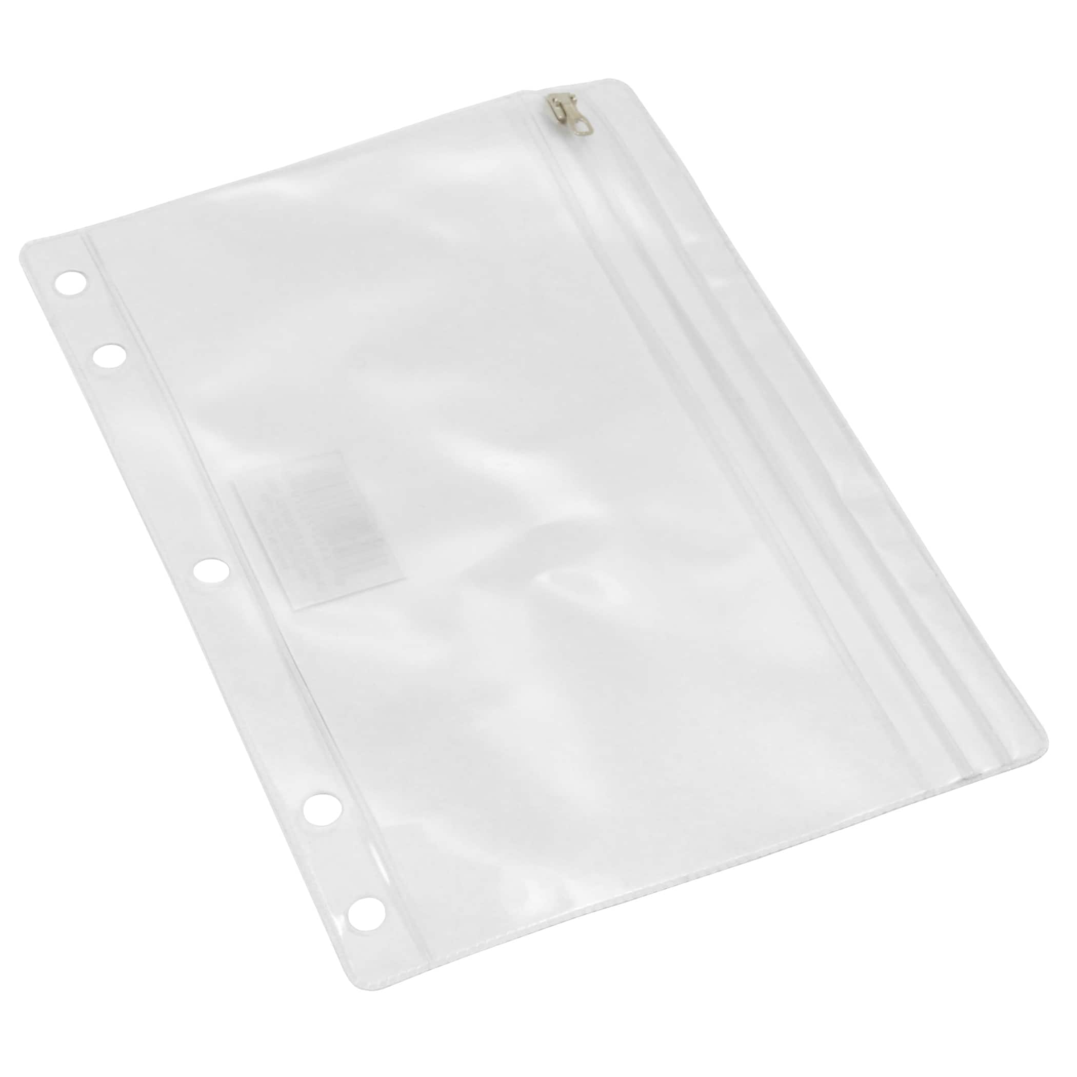 Clear Vinyl Pencil Pouch with Ziplock Closure, Pack of 24
