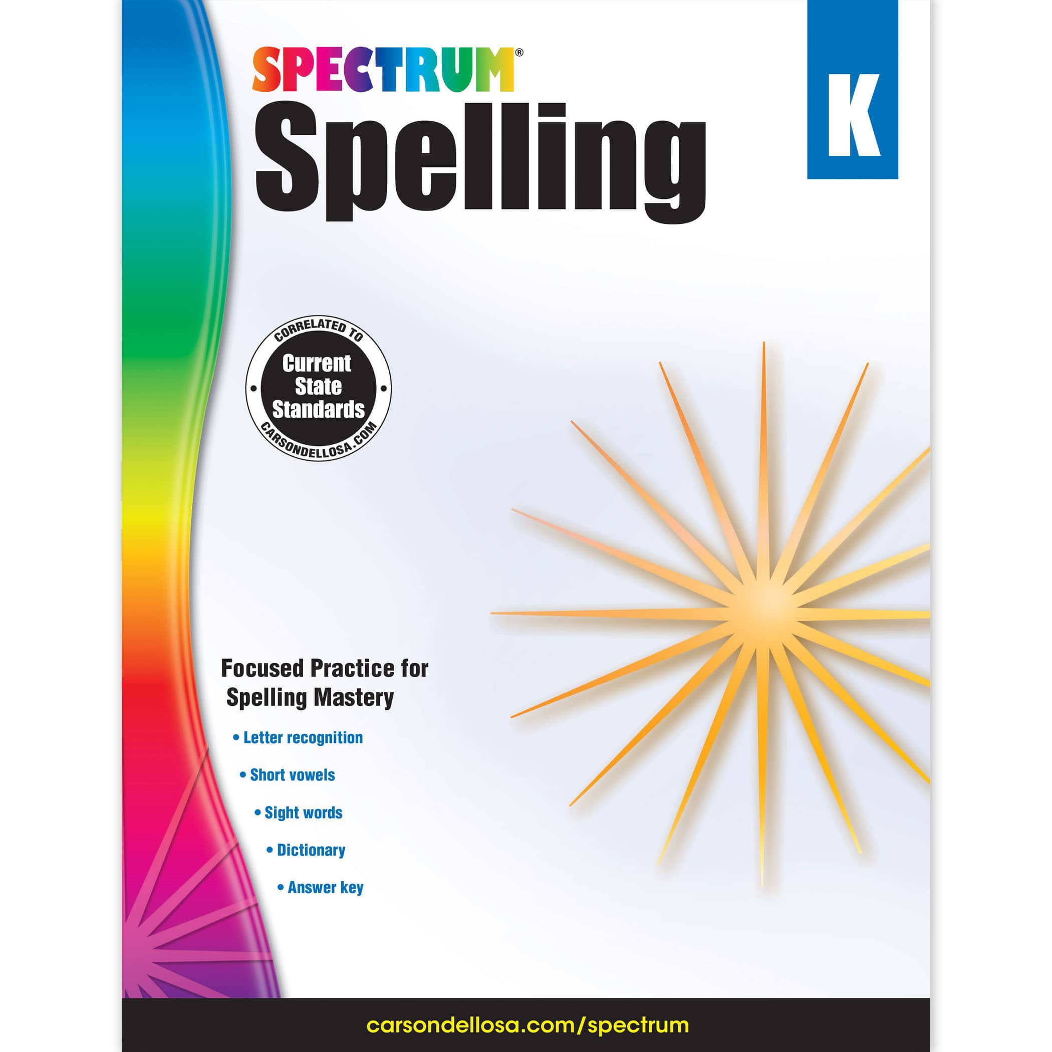 Spectrum&#xAE; Spelling Workbook, Grade K