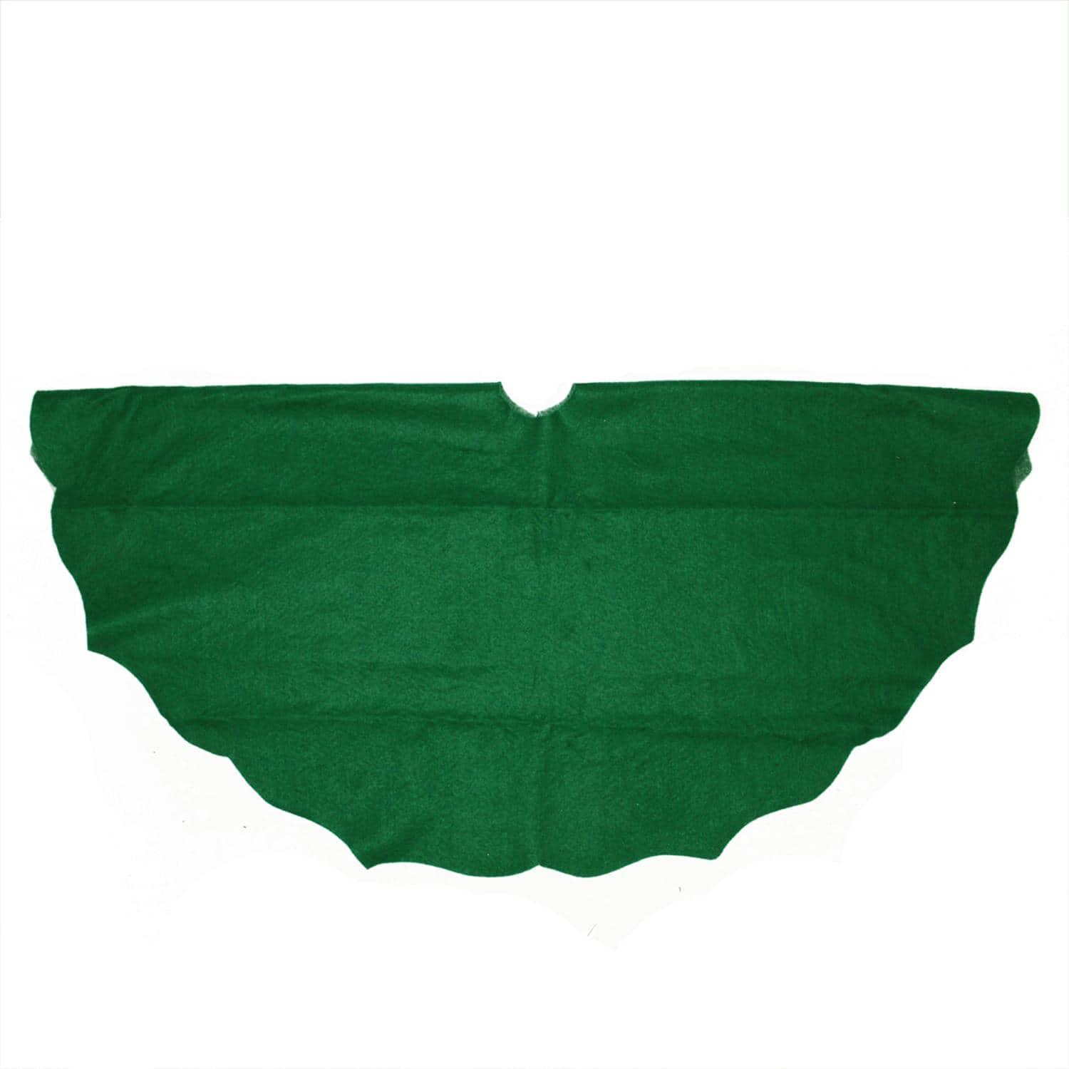 38&#x22; Christmas Traditions Green Scalloped Edge Tree Skirt