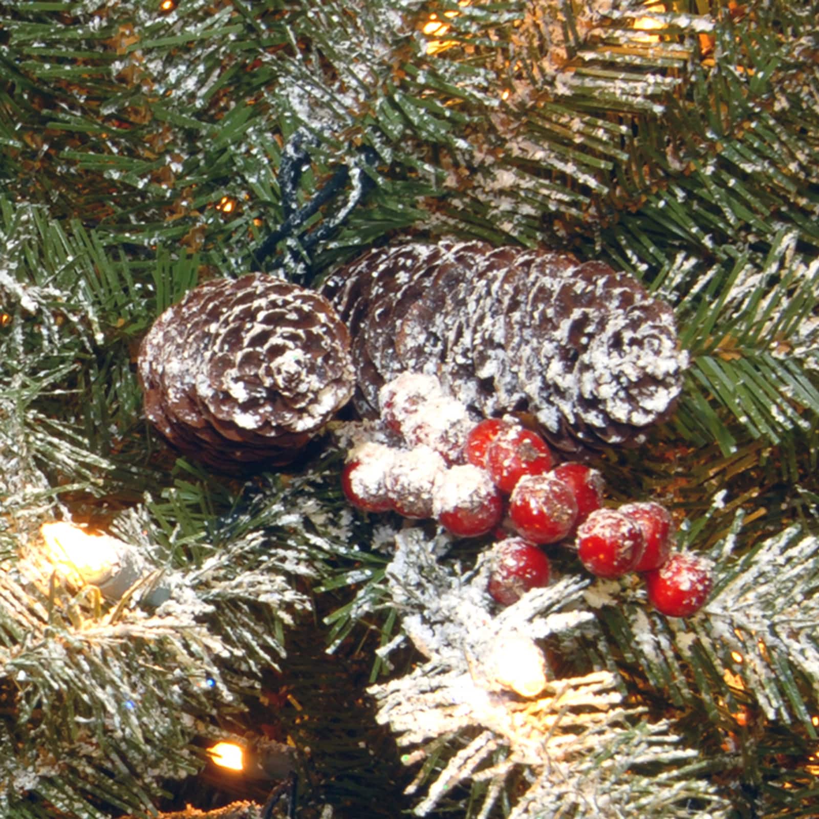 4.5 ft. Pre-Lit Dunhill&#xAE; Fir Artificial Christmas Tree, Clear Lights