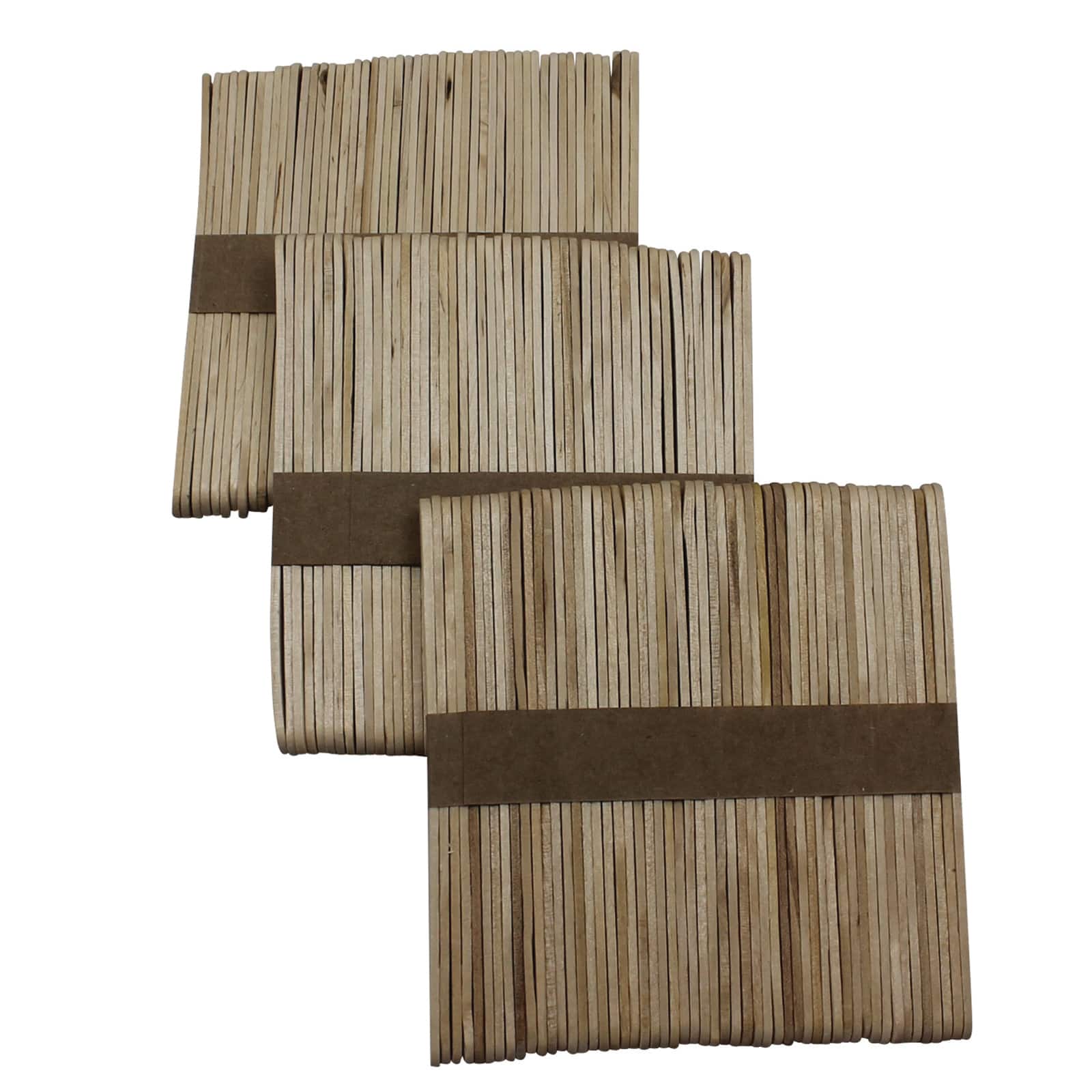 Charles Leonard Natural Craft Sticks, 150 Per Pack, 12 Packs