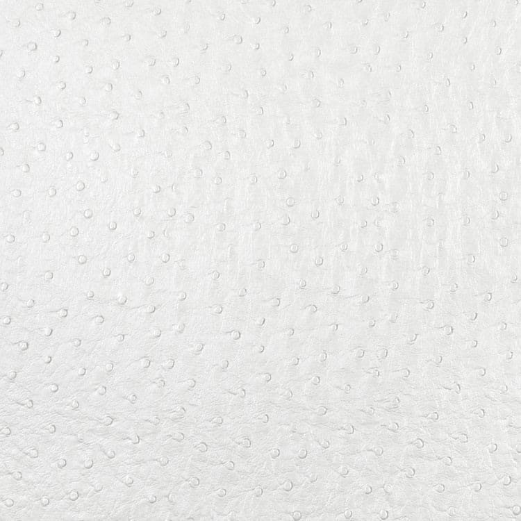 Ostrich Faux Leather Vinyl, Snow White