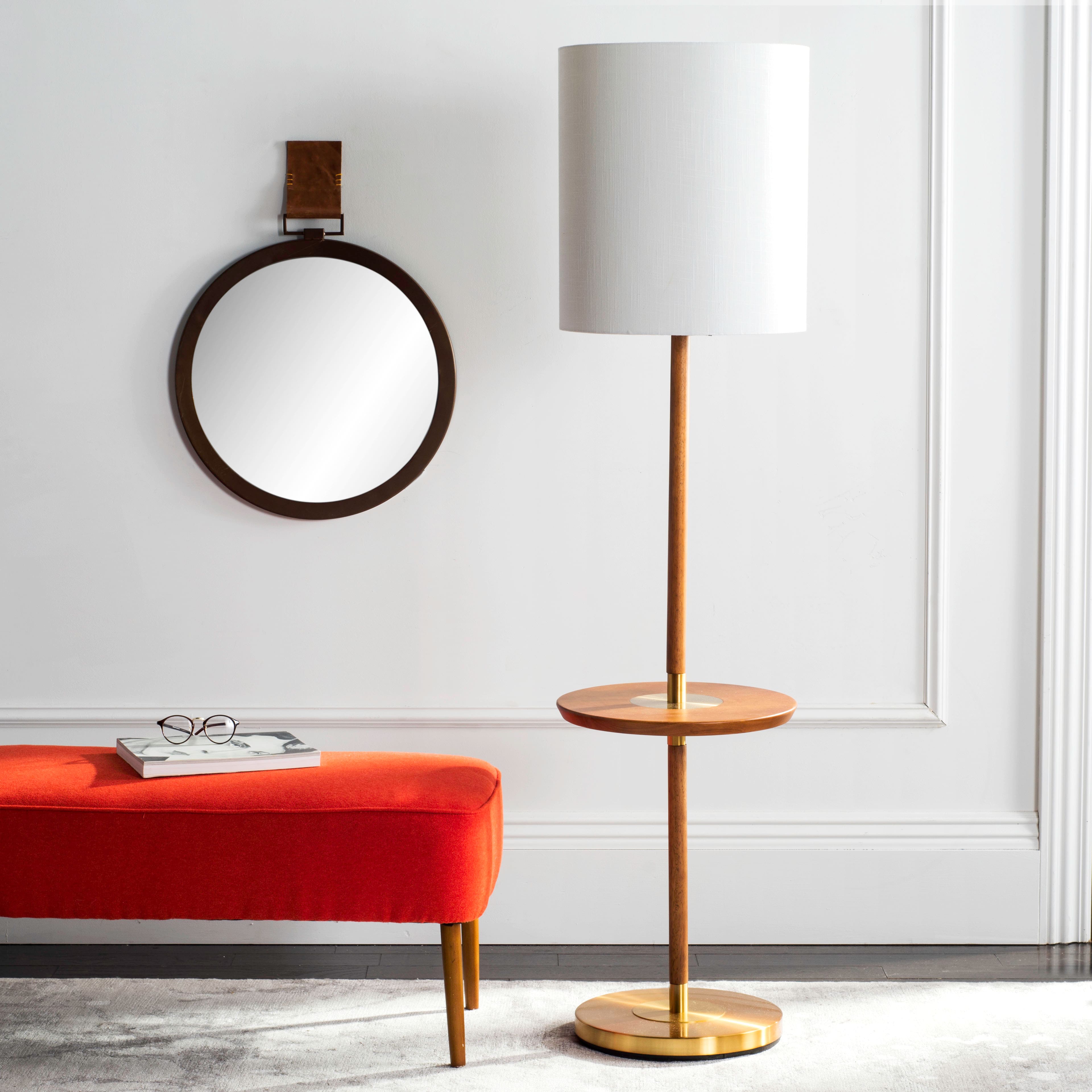 Janell Floor Lamp in Brown