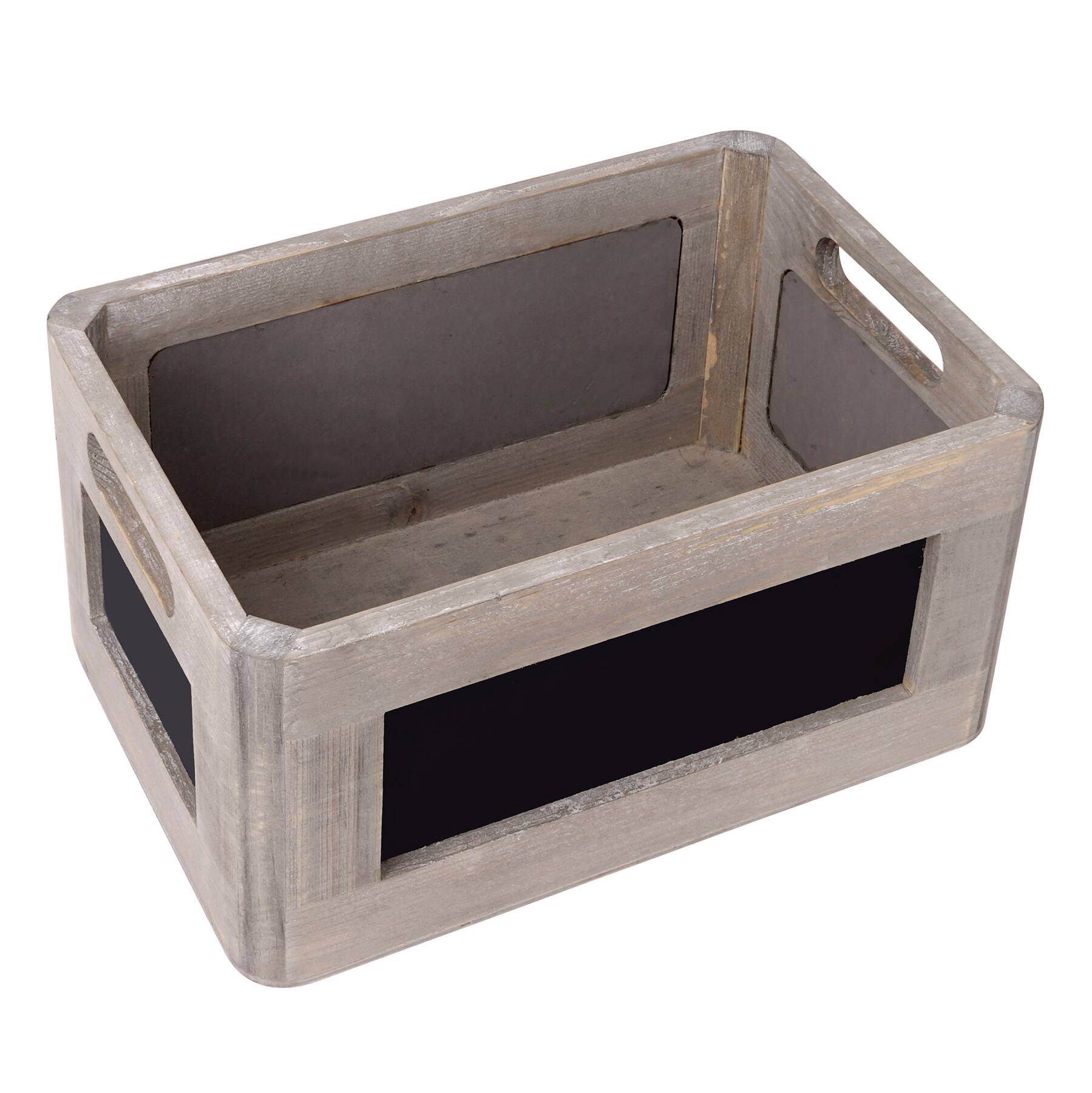 Find the Gray Chalkboard Crate By Ashland® at Michaels