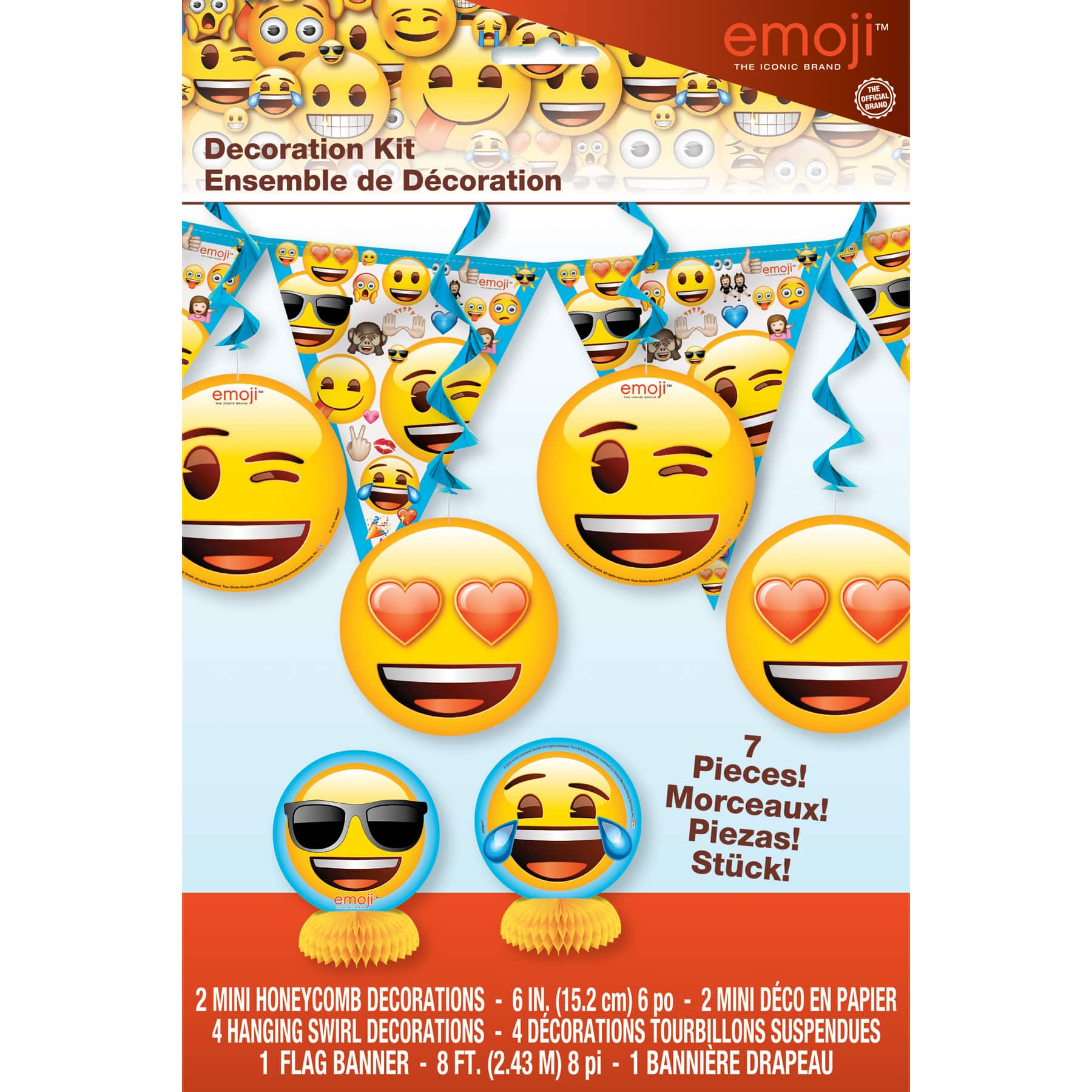 Brengen kapsel staart Emoji Party Decorating Kit | Emoji Party Decorations