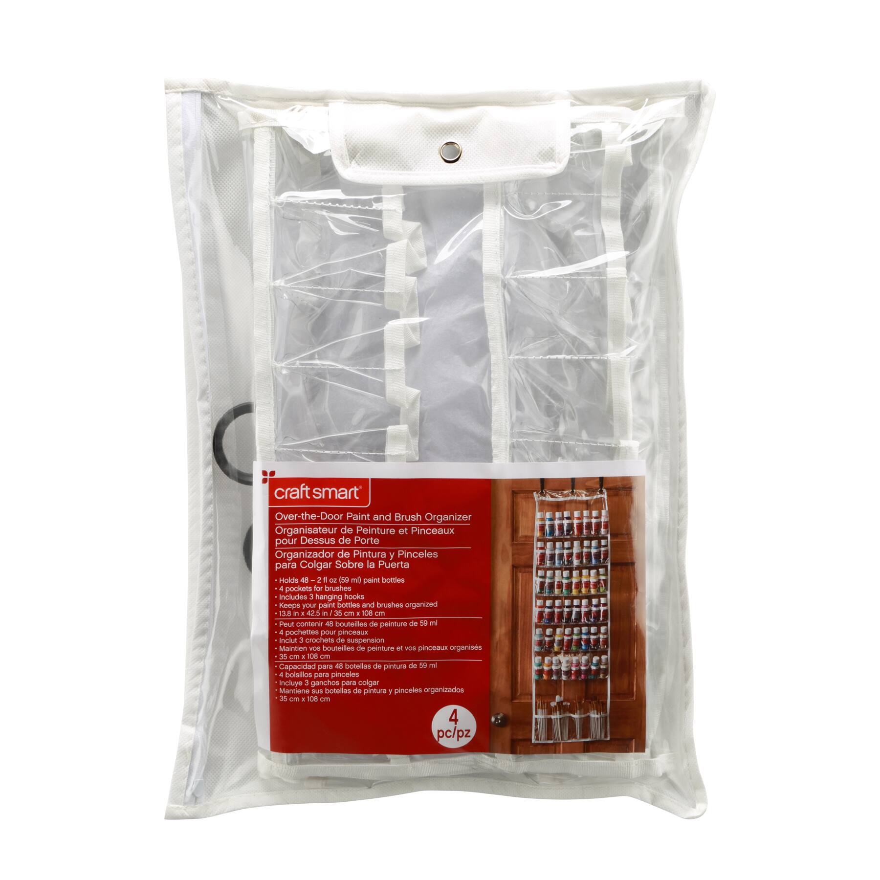 Buy The Over The Door Paint Brush Organizer By Craft Smart At