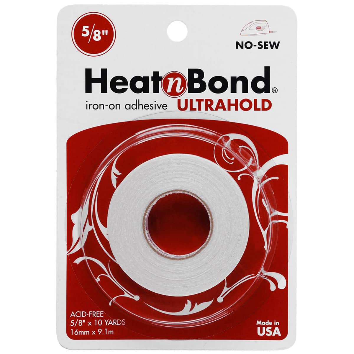 HeatnBond Soft Stretch Ultra Iron-On Adhesive Tape, 5/8 in x 10yds –  Quiltandsew.com