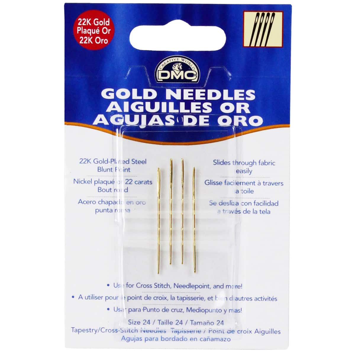 DMC GOLD NEEDLE SZ 24