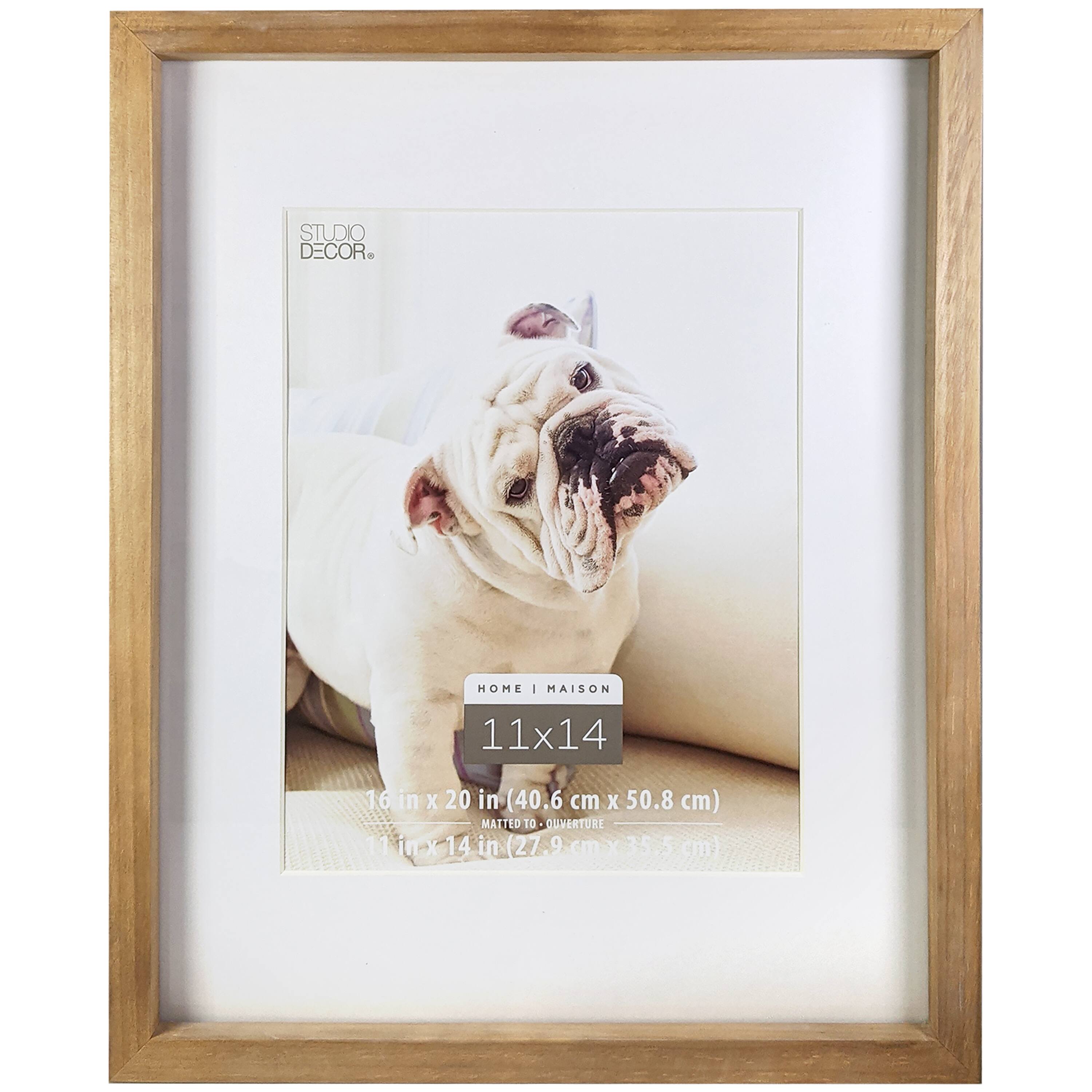 Home Natural Walnut Stain Wood Frame with Mat by Studio Décor®