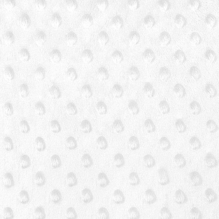 White Minky Dot