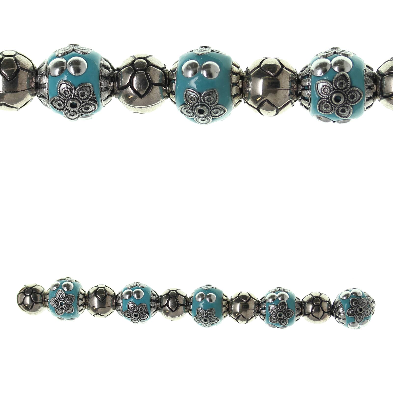 Buy the Bead Gallery® Metal, Clay & Acrylic Mix Beads, Turquoise at