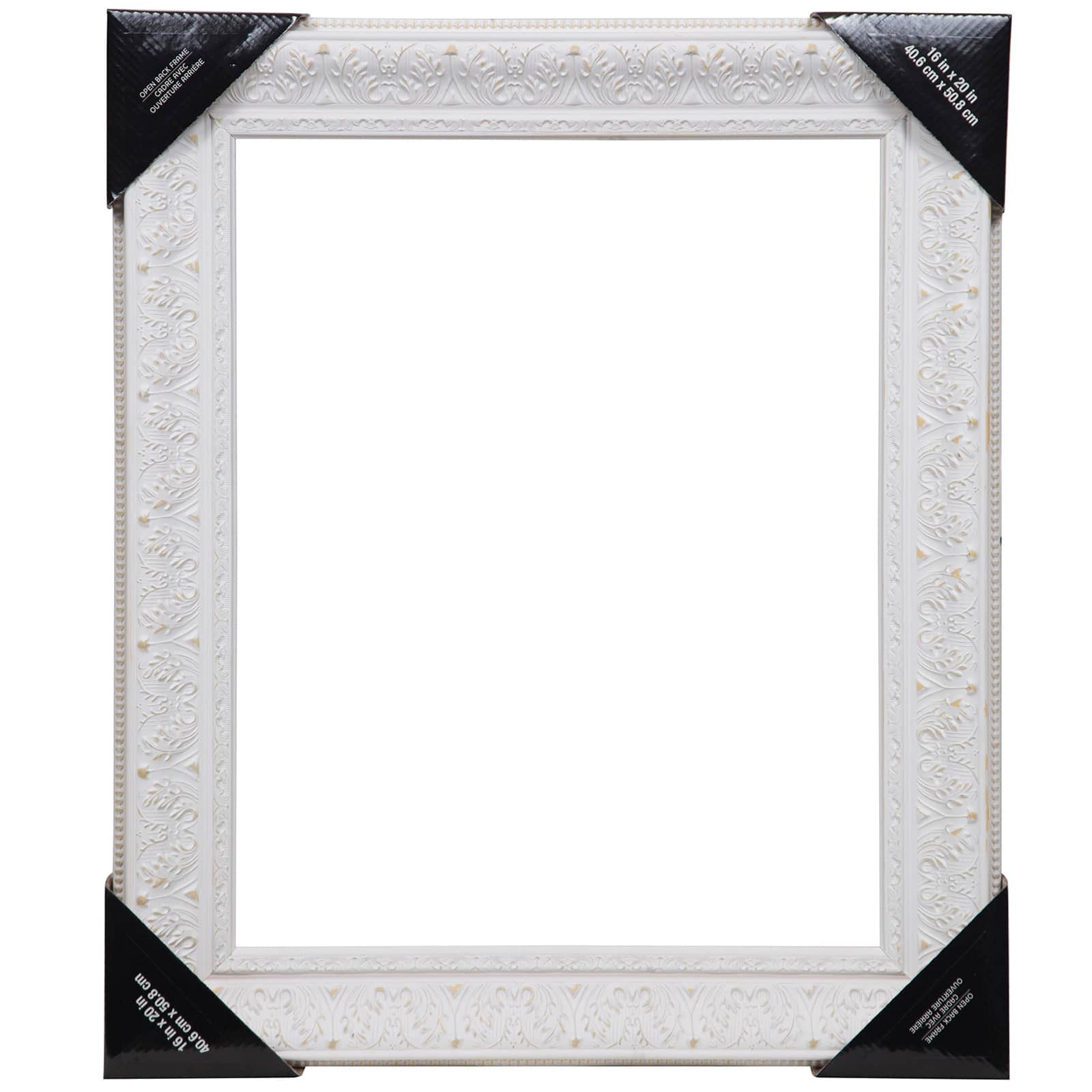 6 Pack: Whitewashed Wide 16&#x22; x 20&#x22; Open Back Frame by Studio D&#xE9;cor&#xAE;