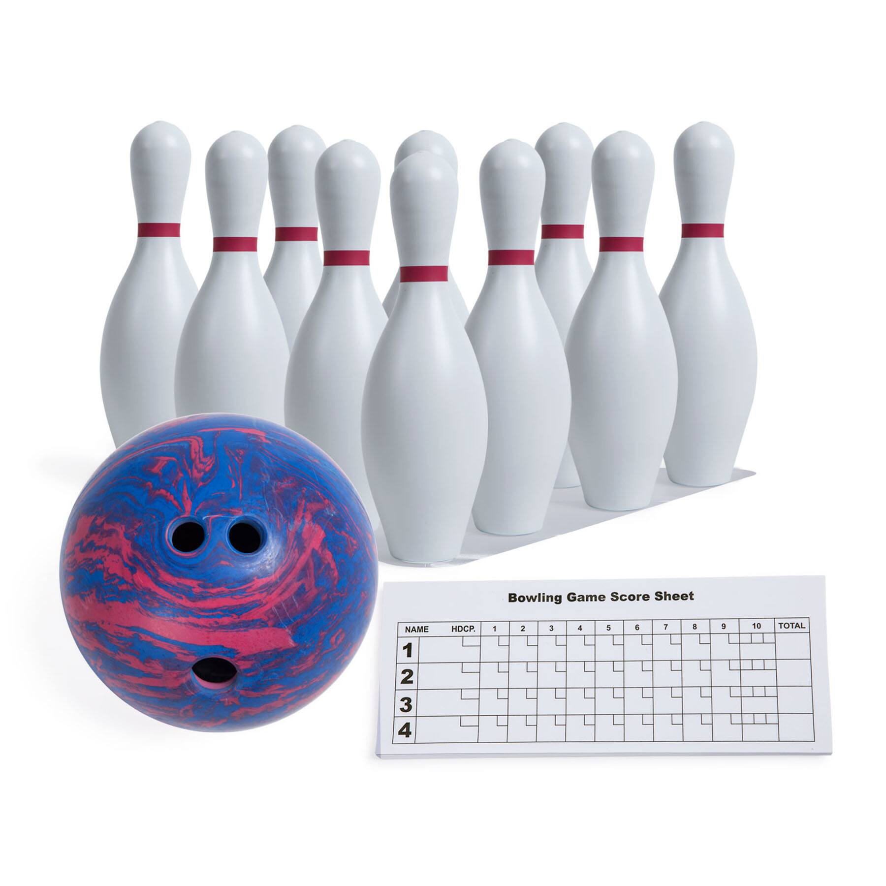 Champion Sports Plastic Bowling Ball &#x26; Pin Set