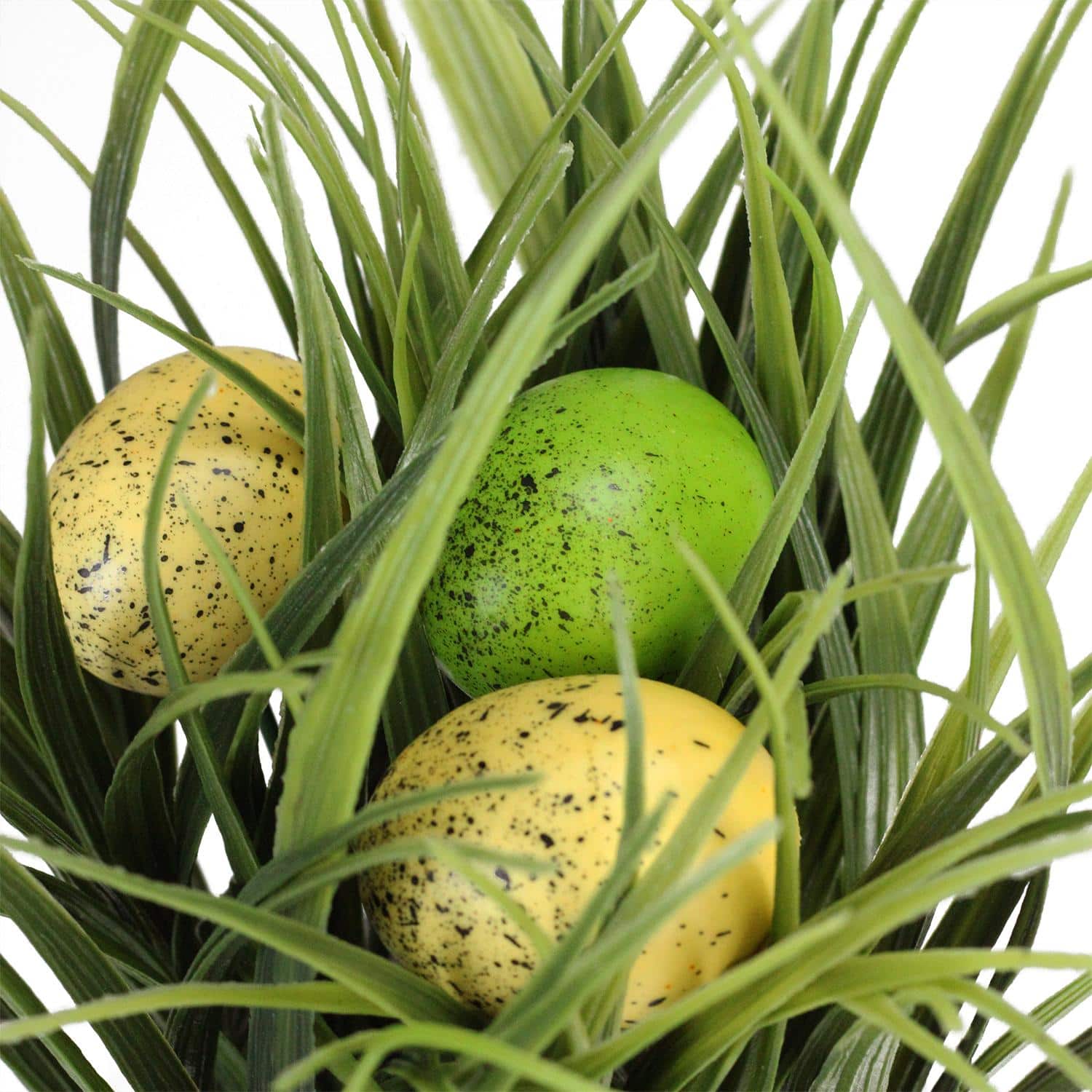 10" Green Spring Time Easter Grass & Egg Floral Arrangement