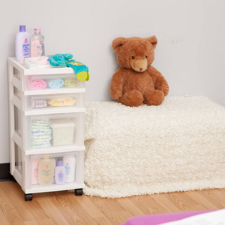 Buy The Iris 4 Drawer Storage Cart With Organizer Top At Michaels