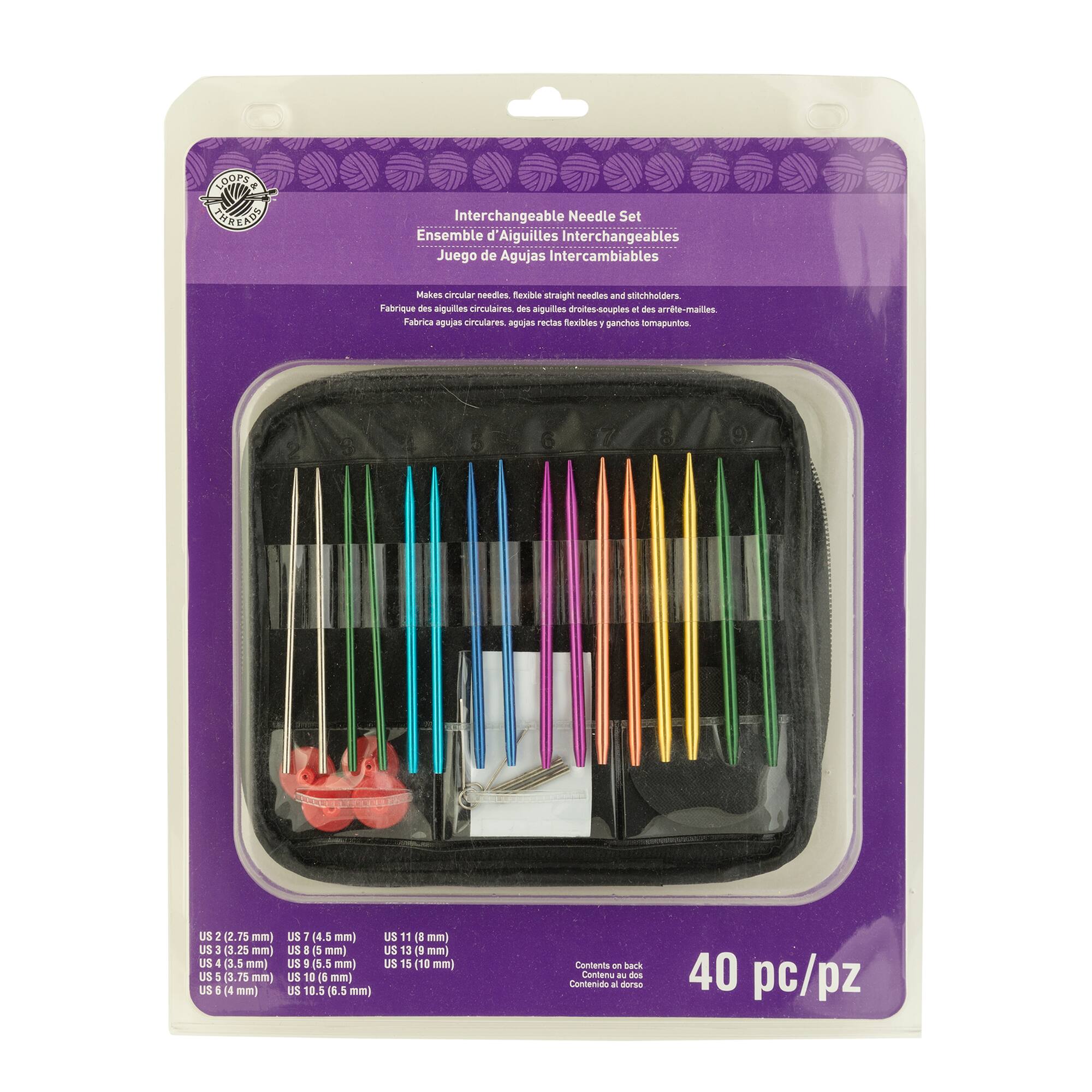Find the Interchangeable Needle Set By Loops & Threads™ at Michaels