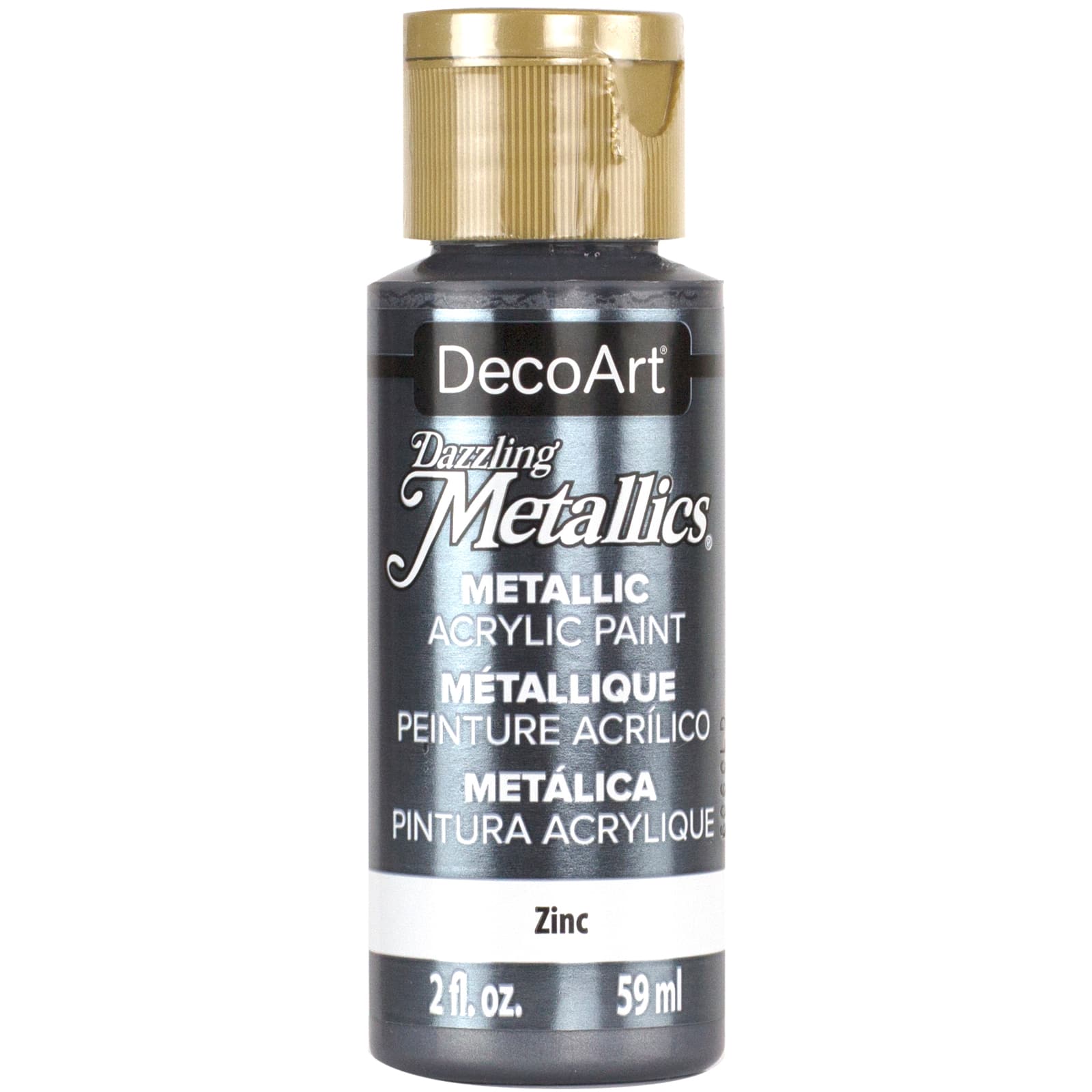  DecoArt Dazzling Metallics 2-Ounce Shimmering Silver