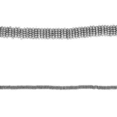 Silver Metal Thin Rondelle Beads, 4mm by Bead Landing™ image