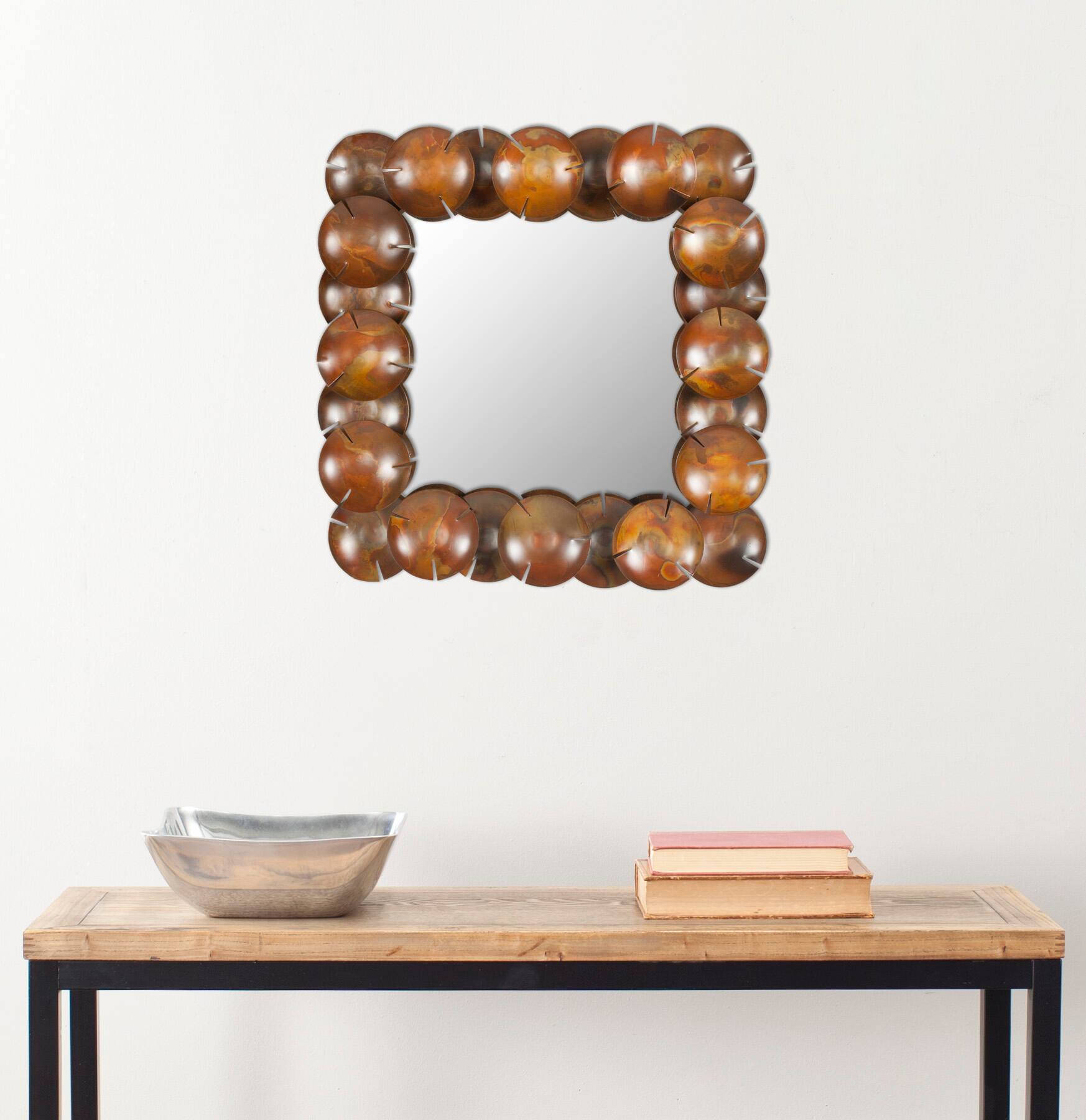 Round Cup Mirror in Copper