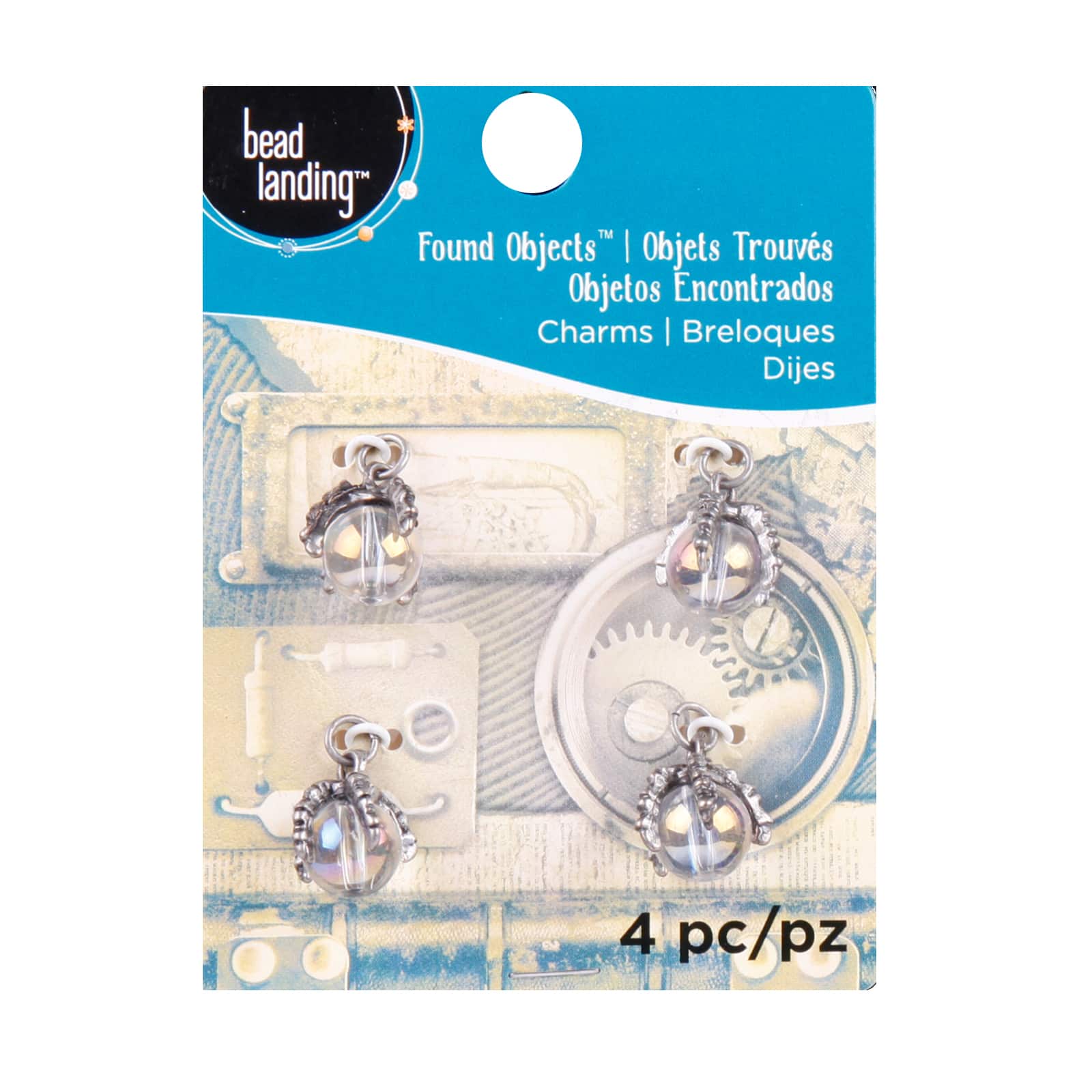 Found Objects&#x2122; Oxidized Silver Charms By Bead Landing&#x2122;