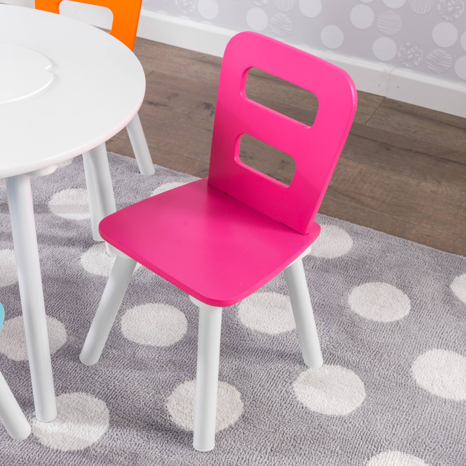 KidKraft Highlighter Round Storage Table &#x26; 4 Chair Set
