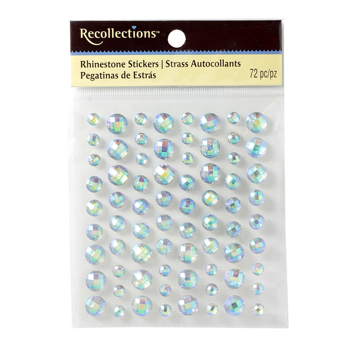 Recollections™ Rhinestone Stickers, Iridescent Assortment