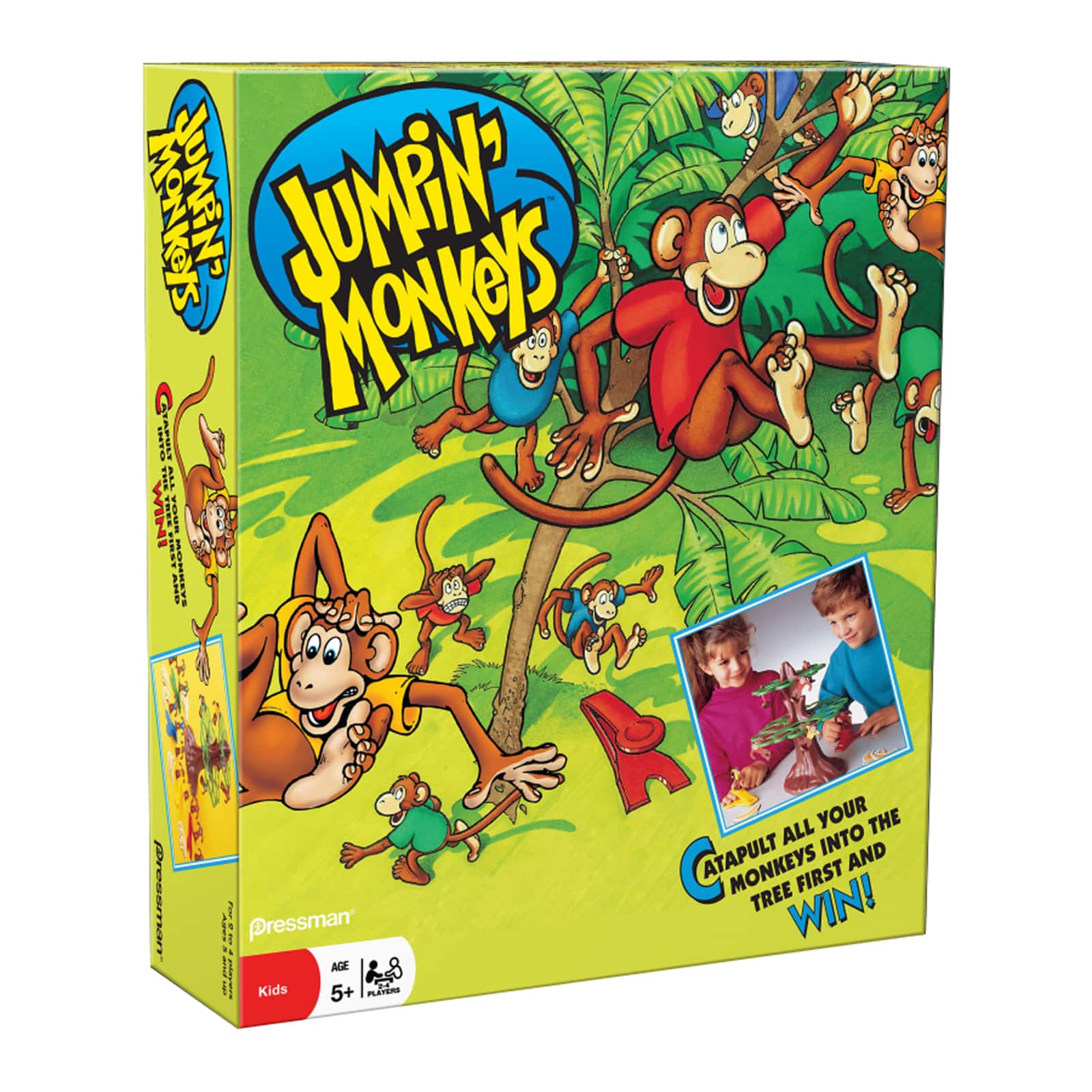 Jumping Monkeys Board Game Family Fun Flying Animals Traditional Tree Catapult 