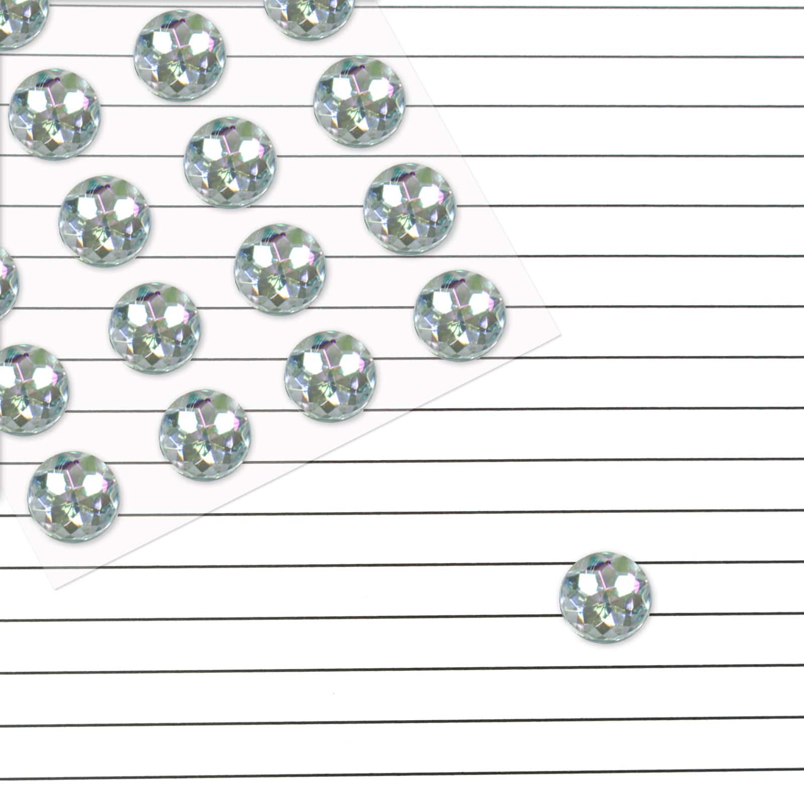 12 Packs: 20 ct. (240 total) Clear Iridescent Gem Bling Stickers by Recollections&#x2122;