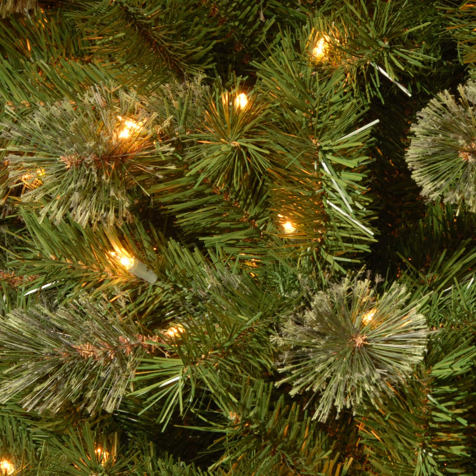 7.5 ft. Pre-lit Hinged Aspen Spruce Slim Artificial Christmas Tree, Clear Lights