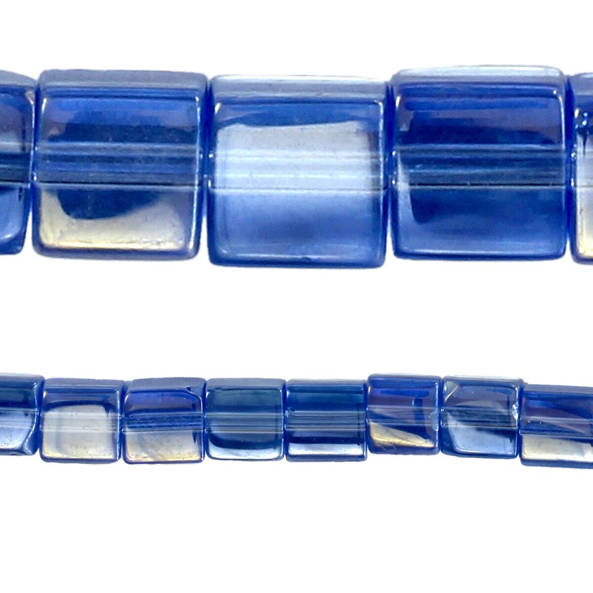 Bead Gallery® Blue Glass Cube Beads, 4mm Michaels
